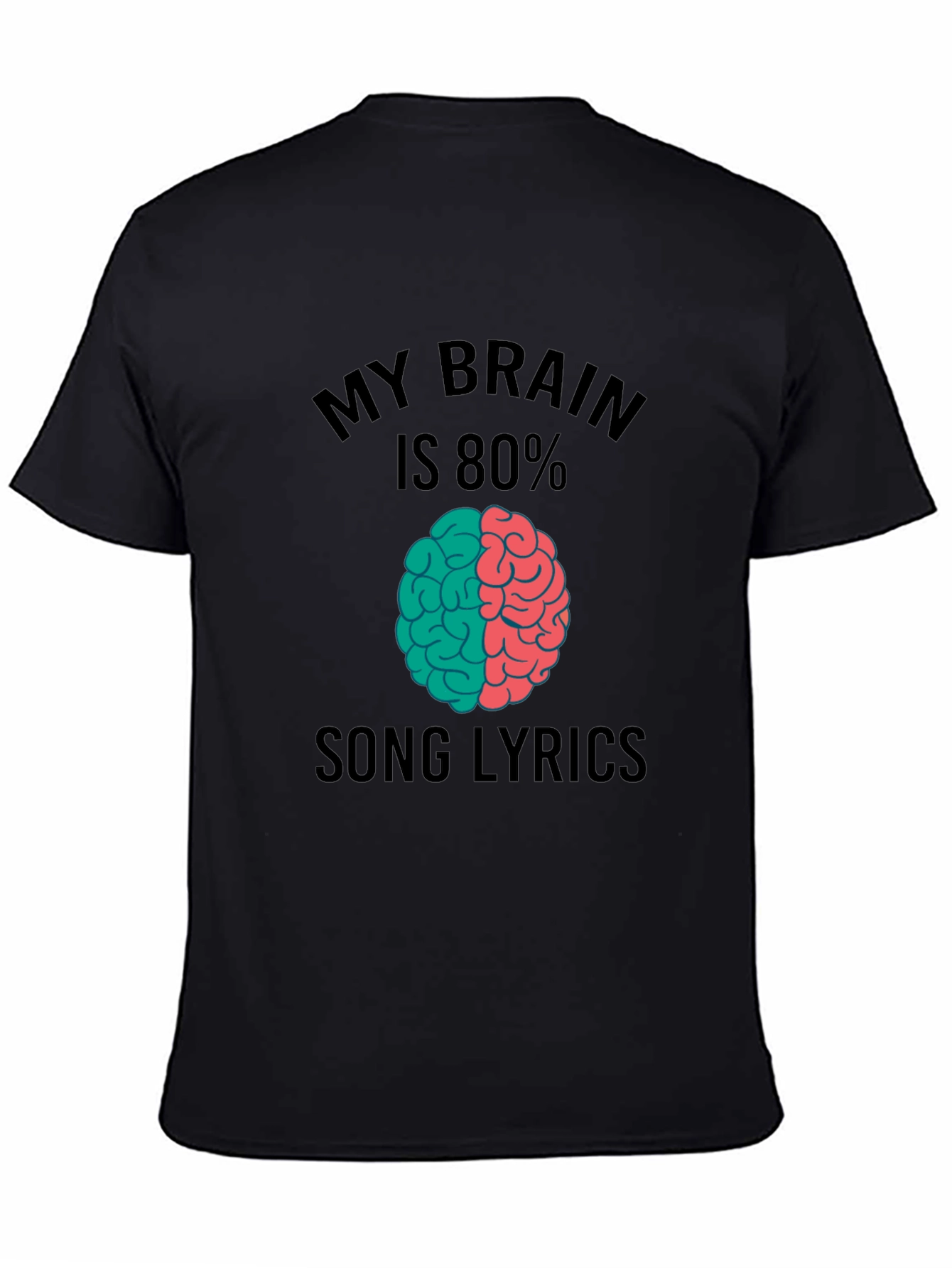 Song Lyrics Brain T-Shirt - Music Lover Tee