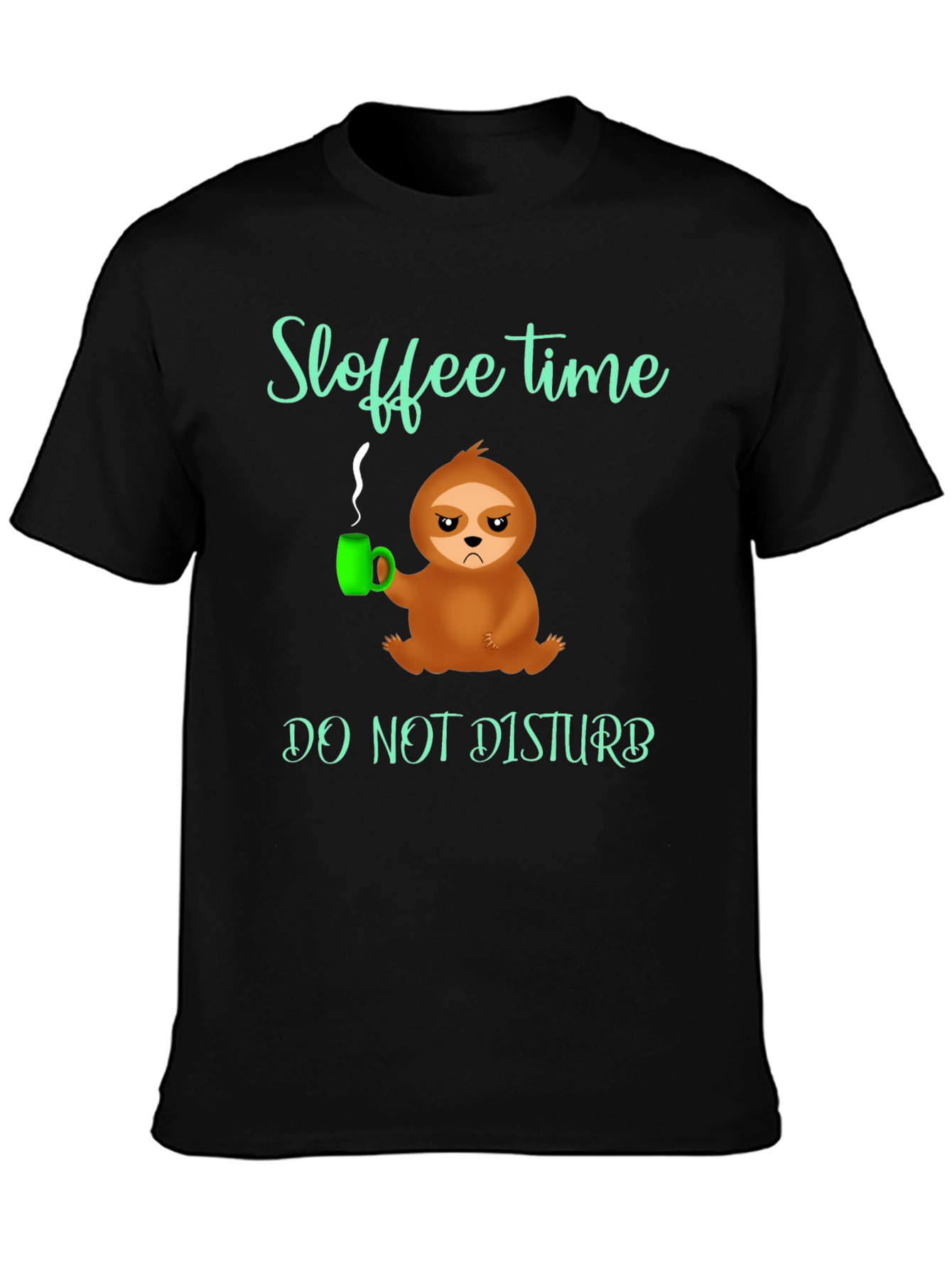 Sloffee Time Sloth Graphic Tee - Do Not Disturb