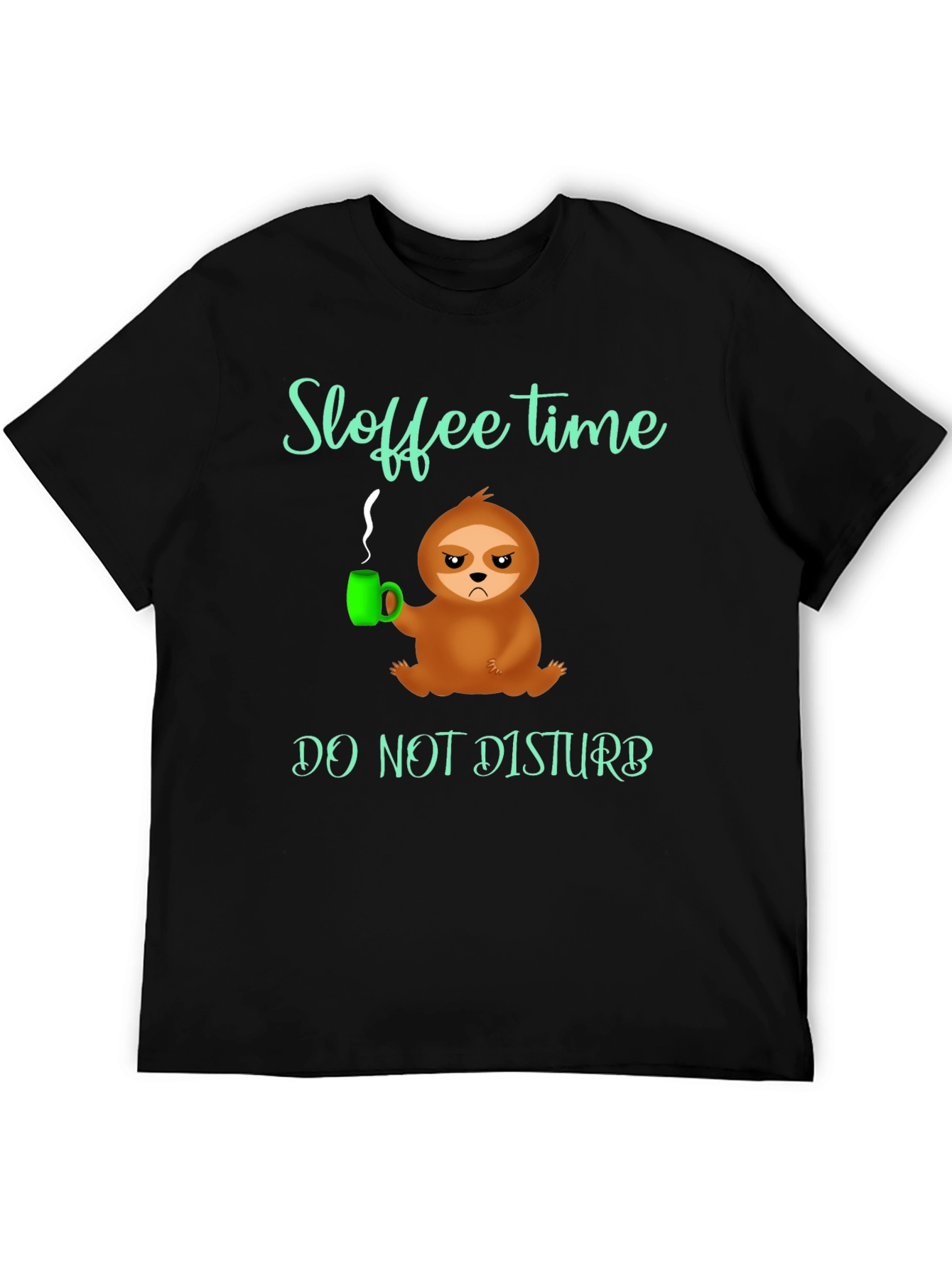 Sloffee Time Sloth Graphic Tee - Do Not Disturb
