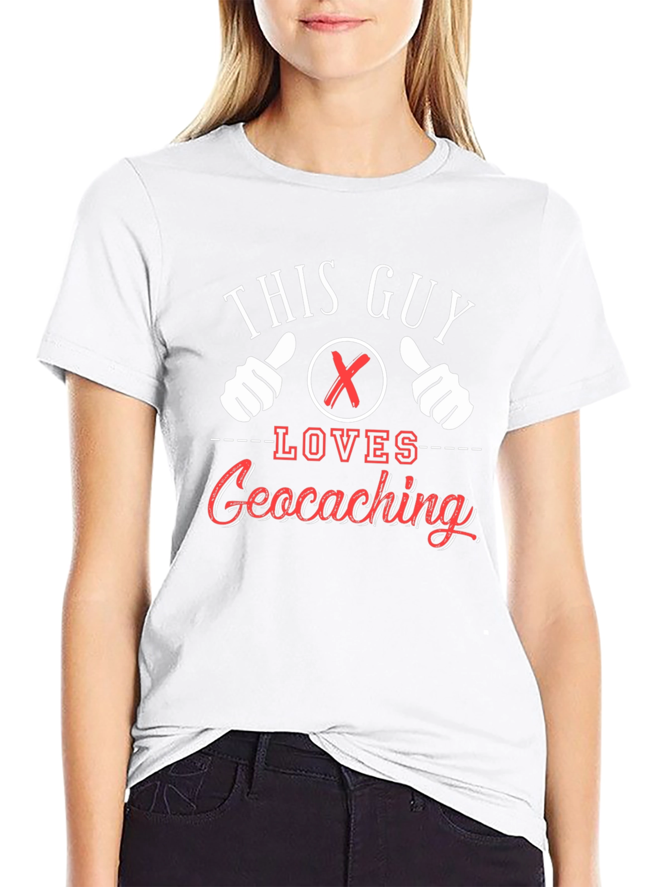 This Guy Loves Geocaching T-Shirt - Novelty Design