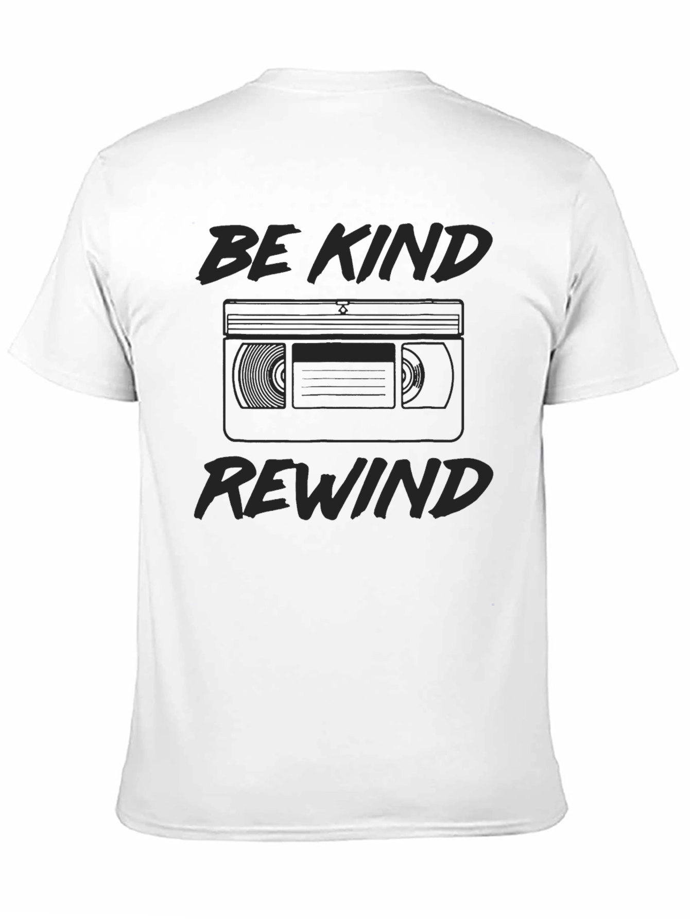 Be Kind Rewind Black T-Shirt - Retro Style