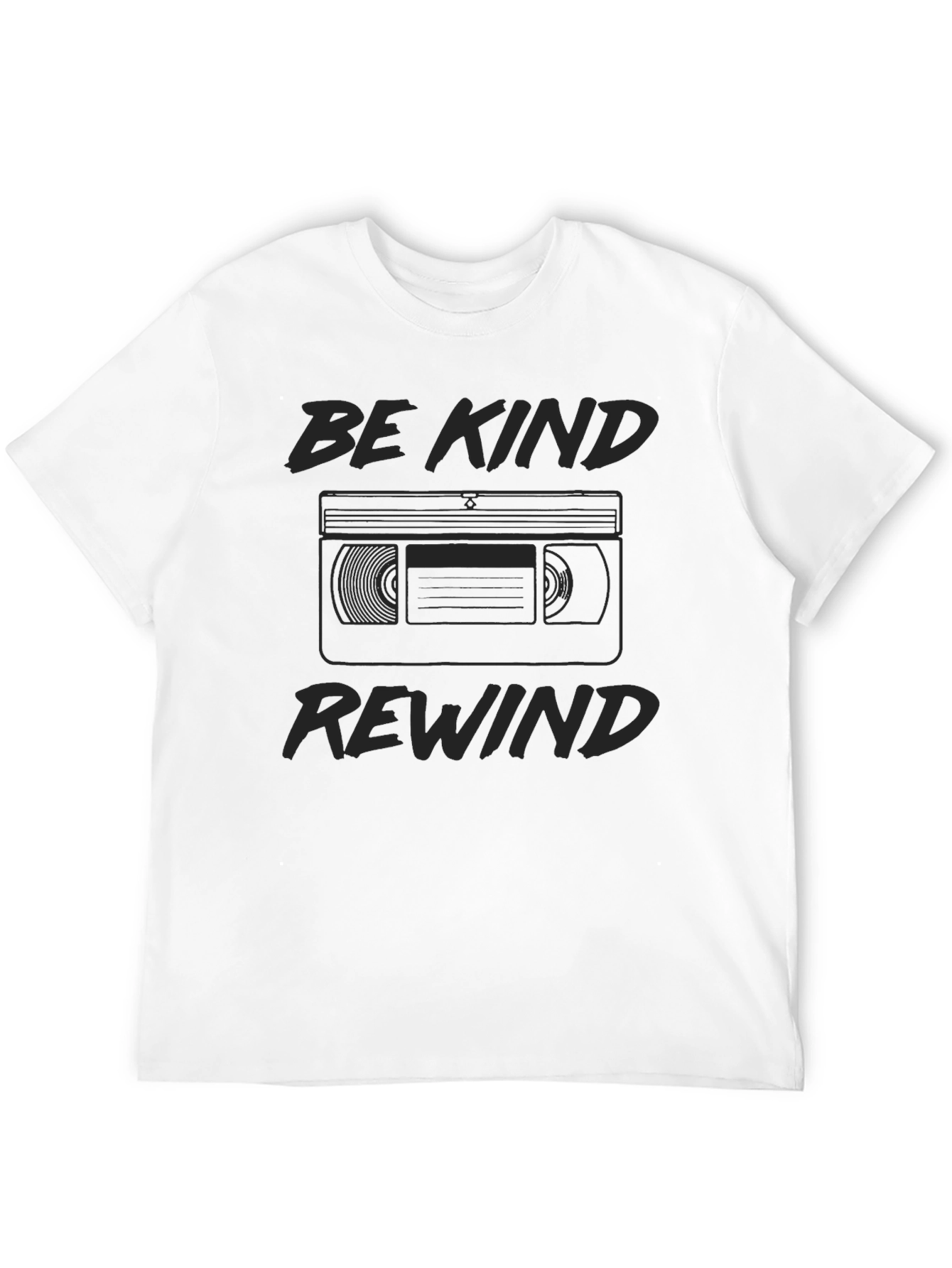 Be Kind Rewind Black T-Shirt - Retro Style