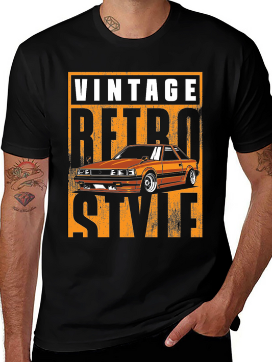 Vintage Retro Style Car Graphic T-Shirt
