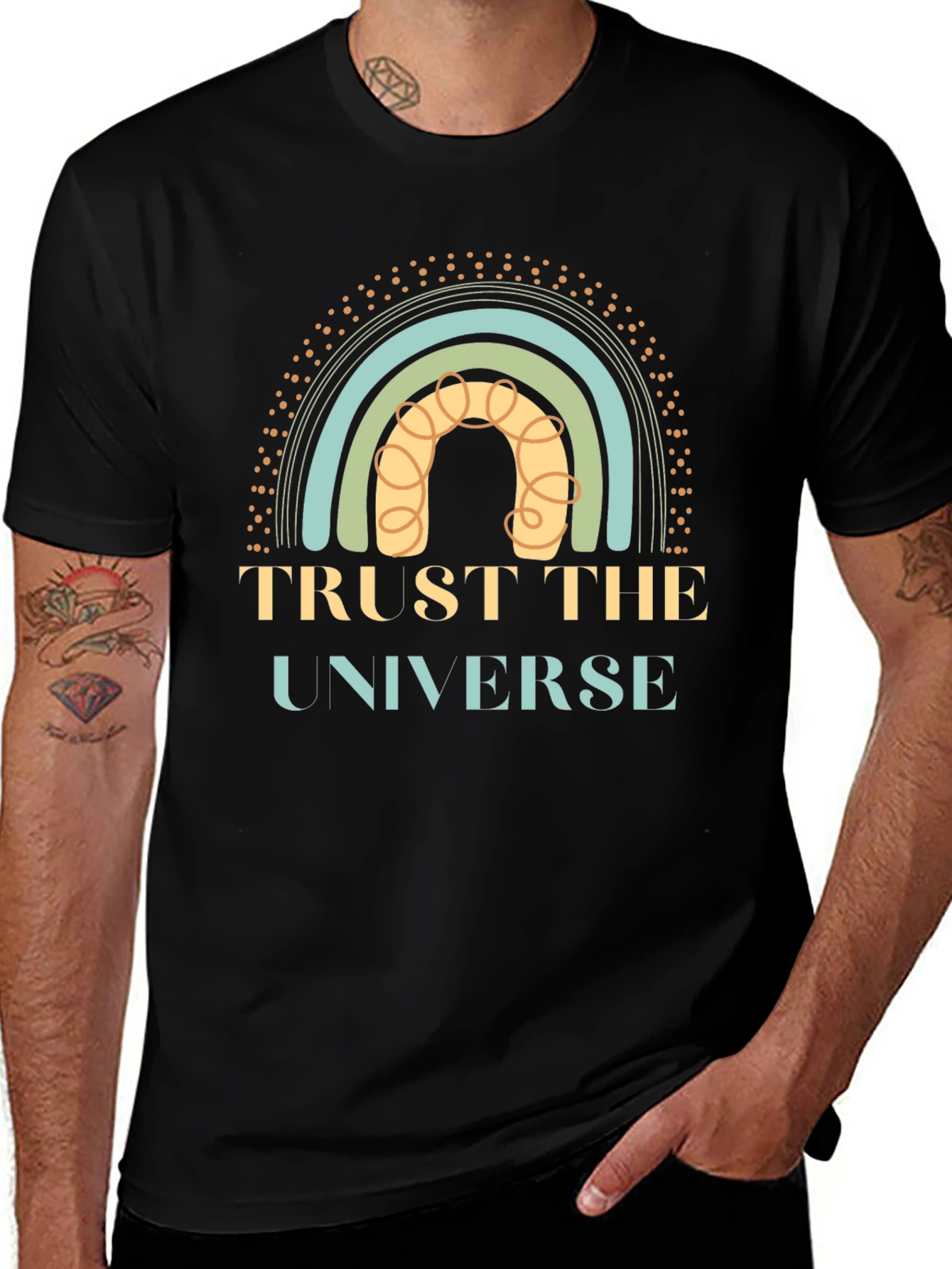 Trust the Universe Graphic Tee - Black