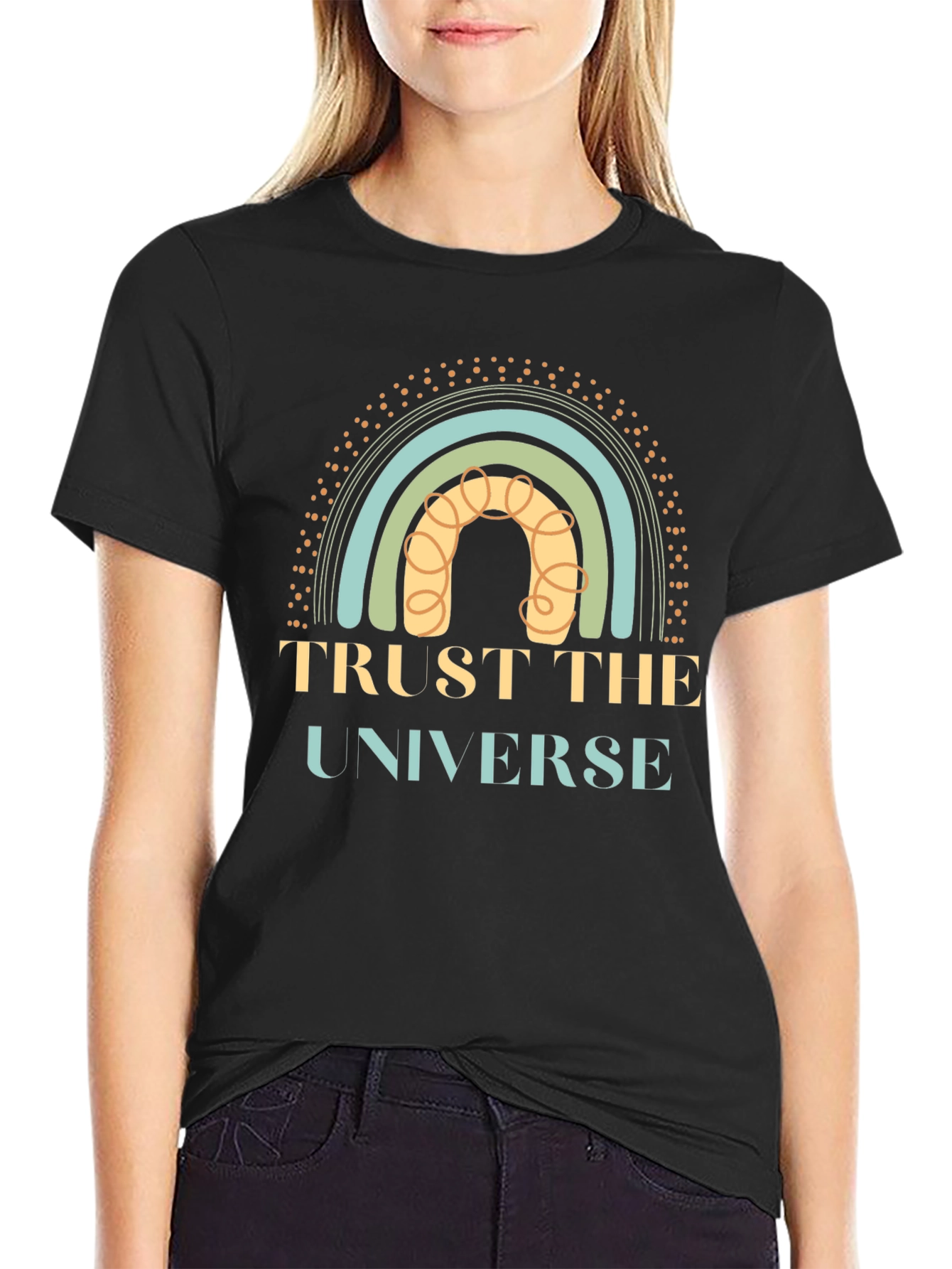 Trust the Universe Graphic Tee - Black