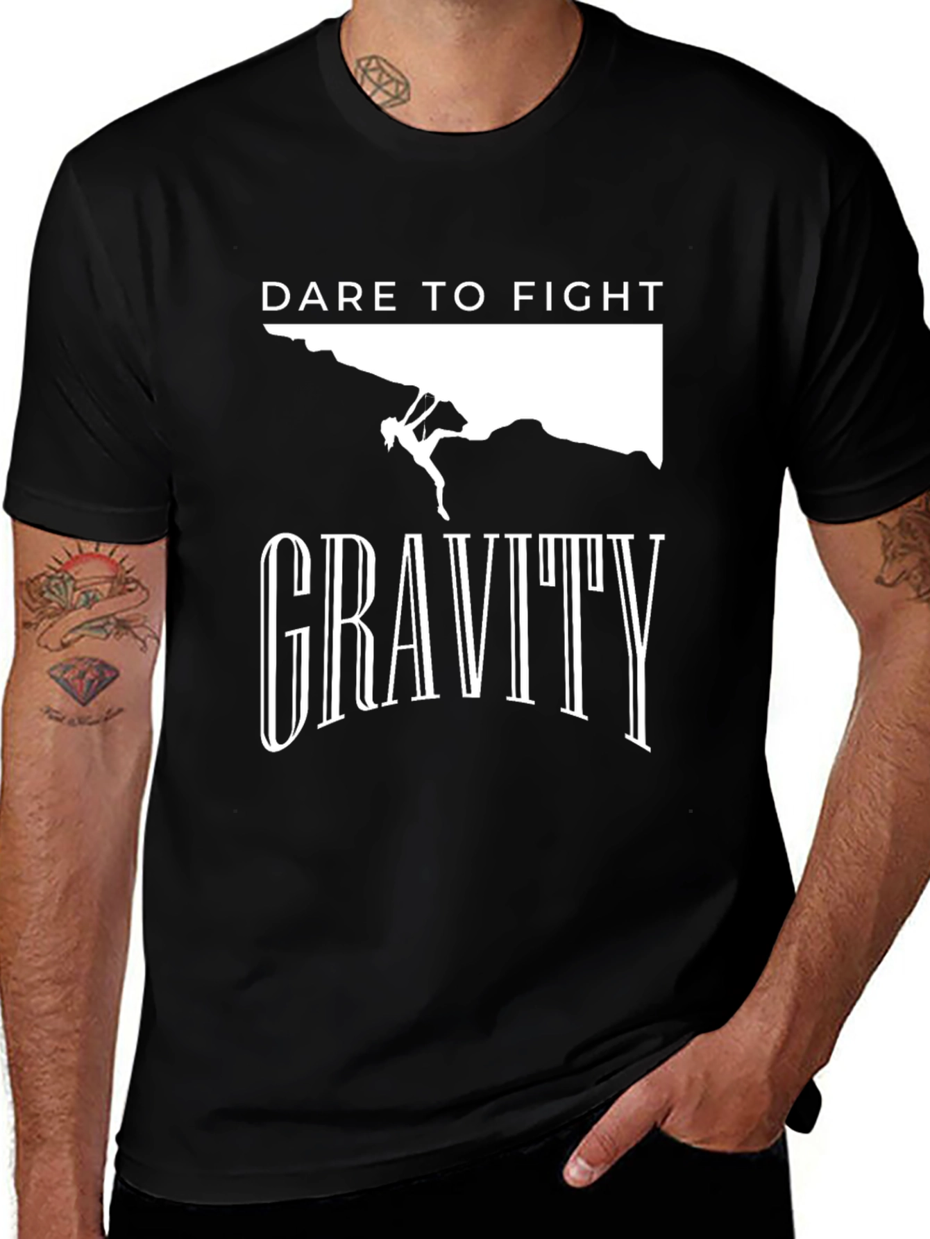 Dare To Fight Gravity Graphic T-Shirt