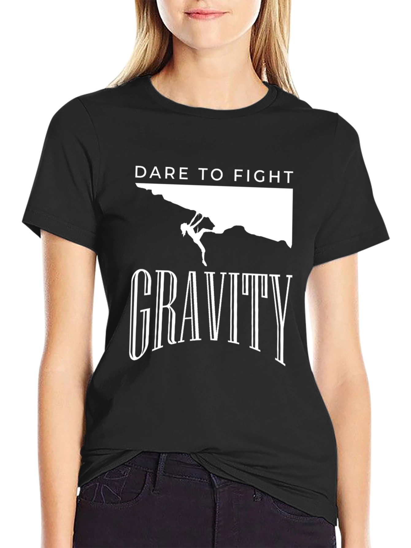 Dare To Fight Gravity Graphic T-Shirt