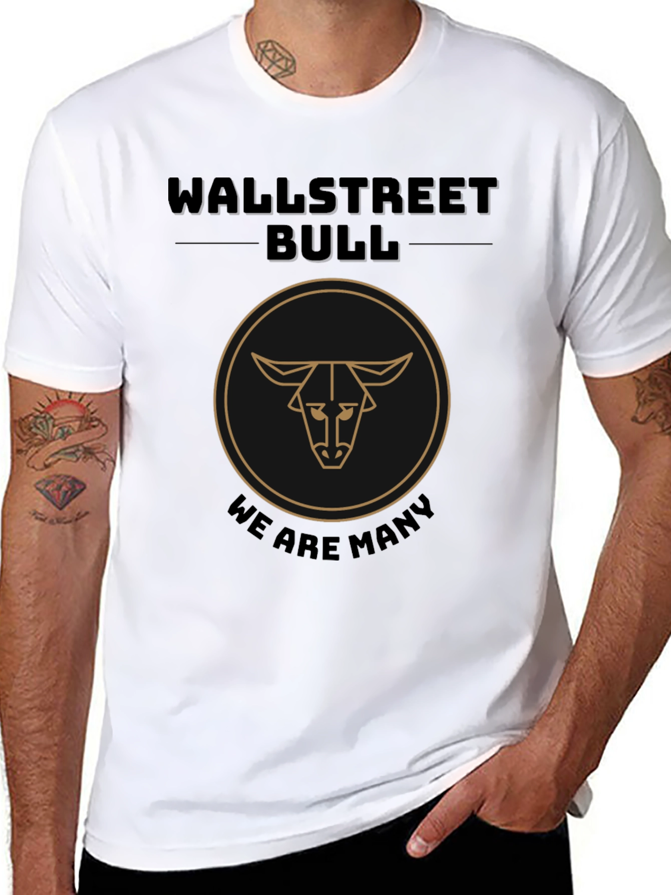 Wallstreet Bull Graphic Tee - We Are Many