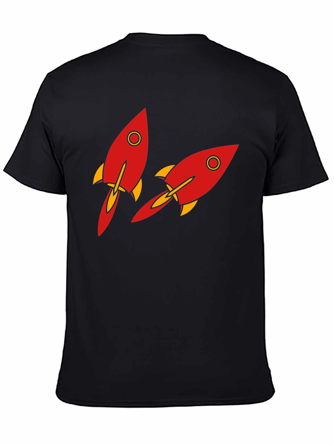 Rocket Graphic T-Shirt - Black