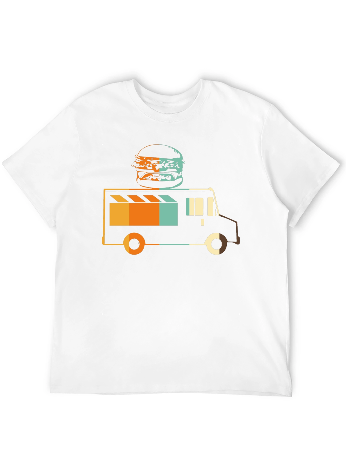Food Truck Burger Graphic Tee - Black