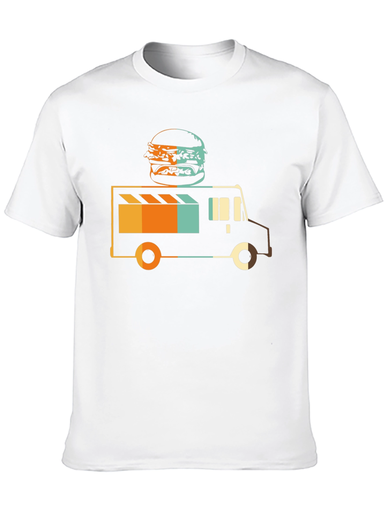 Food Truck Burger Graphic Tee - Black
