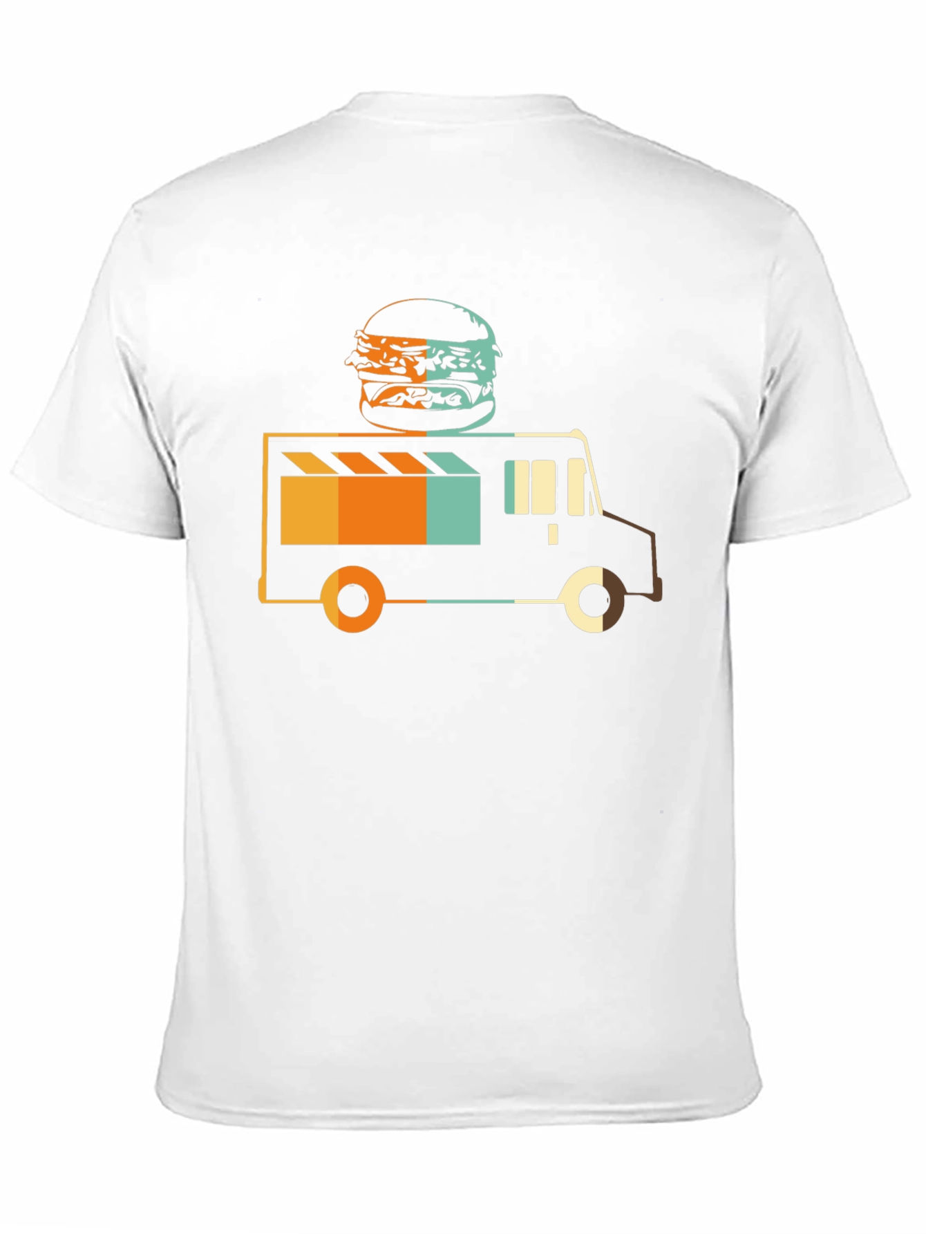 Food Truck Burger Graphic Tee - Black