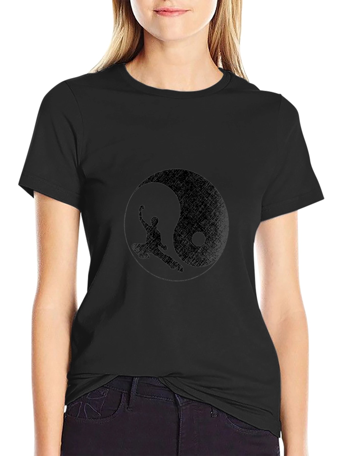 Yin Yang Martial Arts Graphic Tee - Black