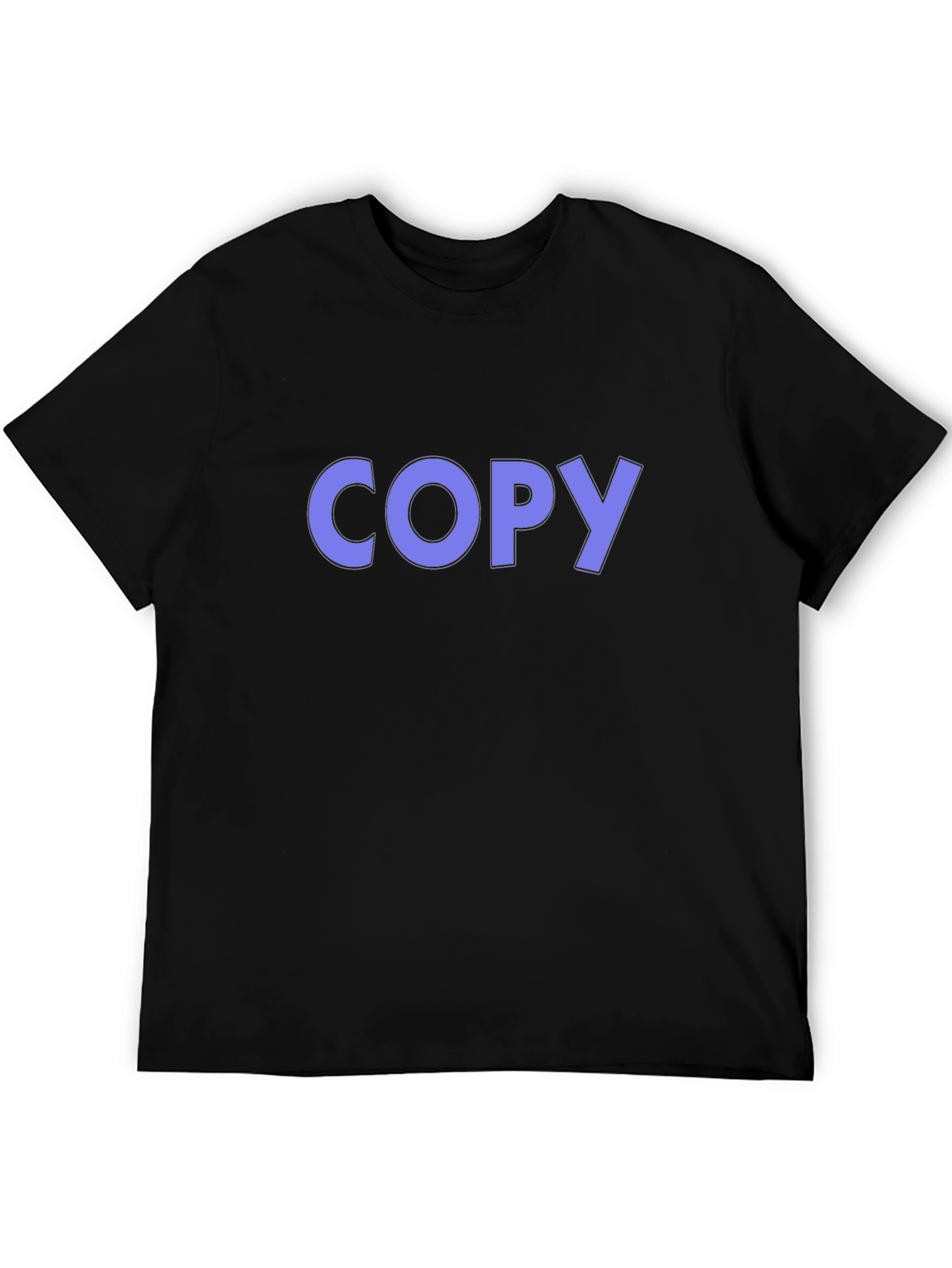 Mens Black T-Shirt - Copy Design