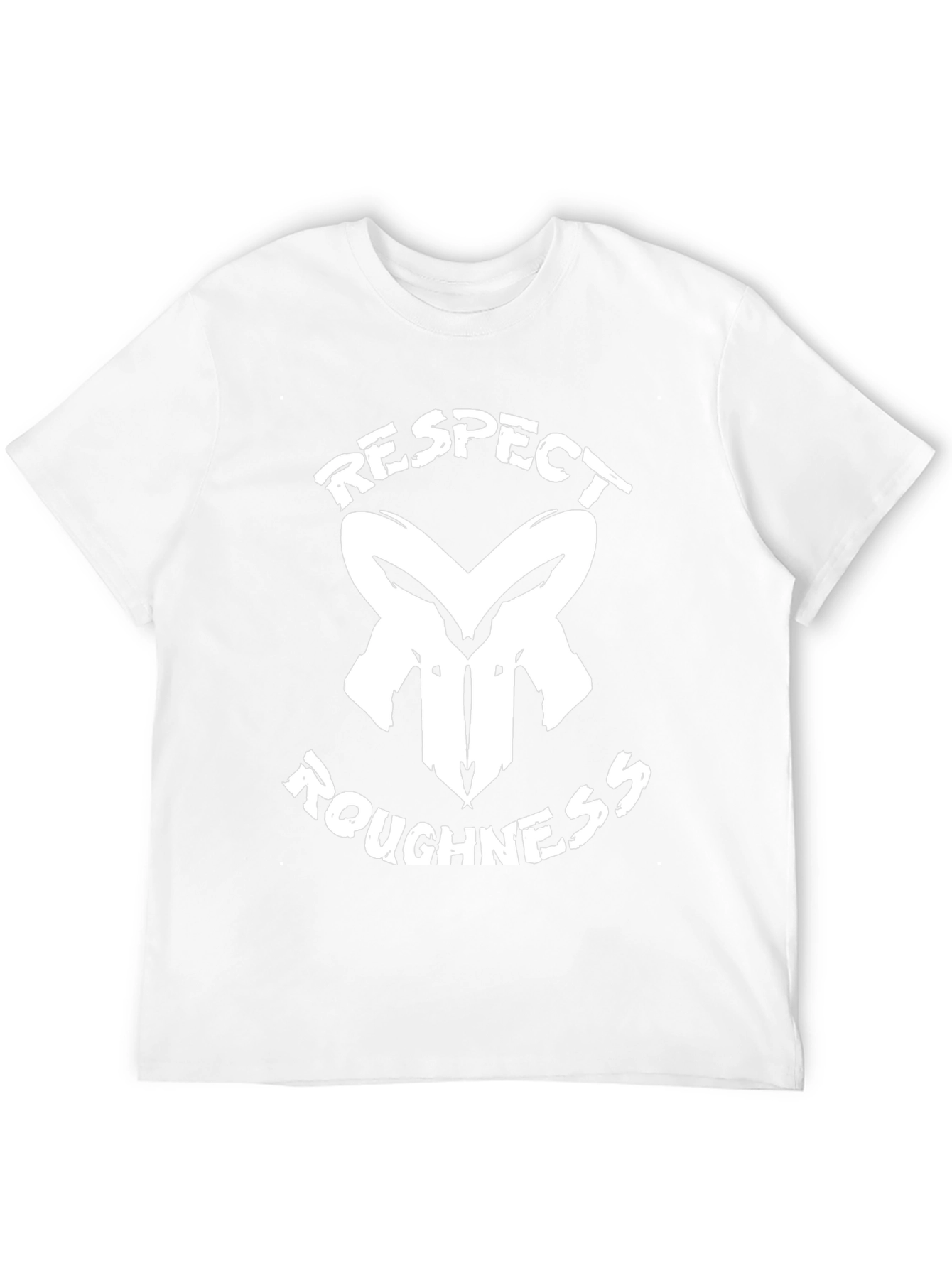 Respect Roughness Graphic Print Black T-Shirt