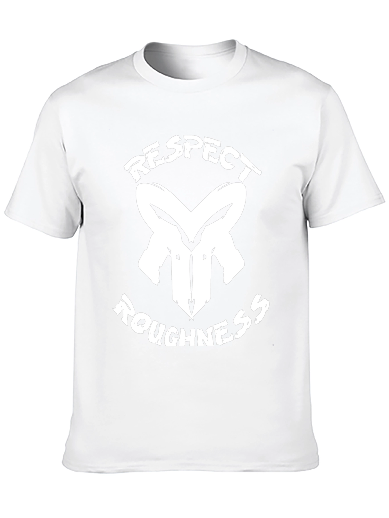Respect Roughness Graphic Print Black T-Shirt