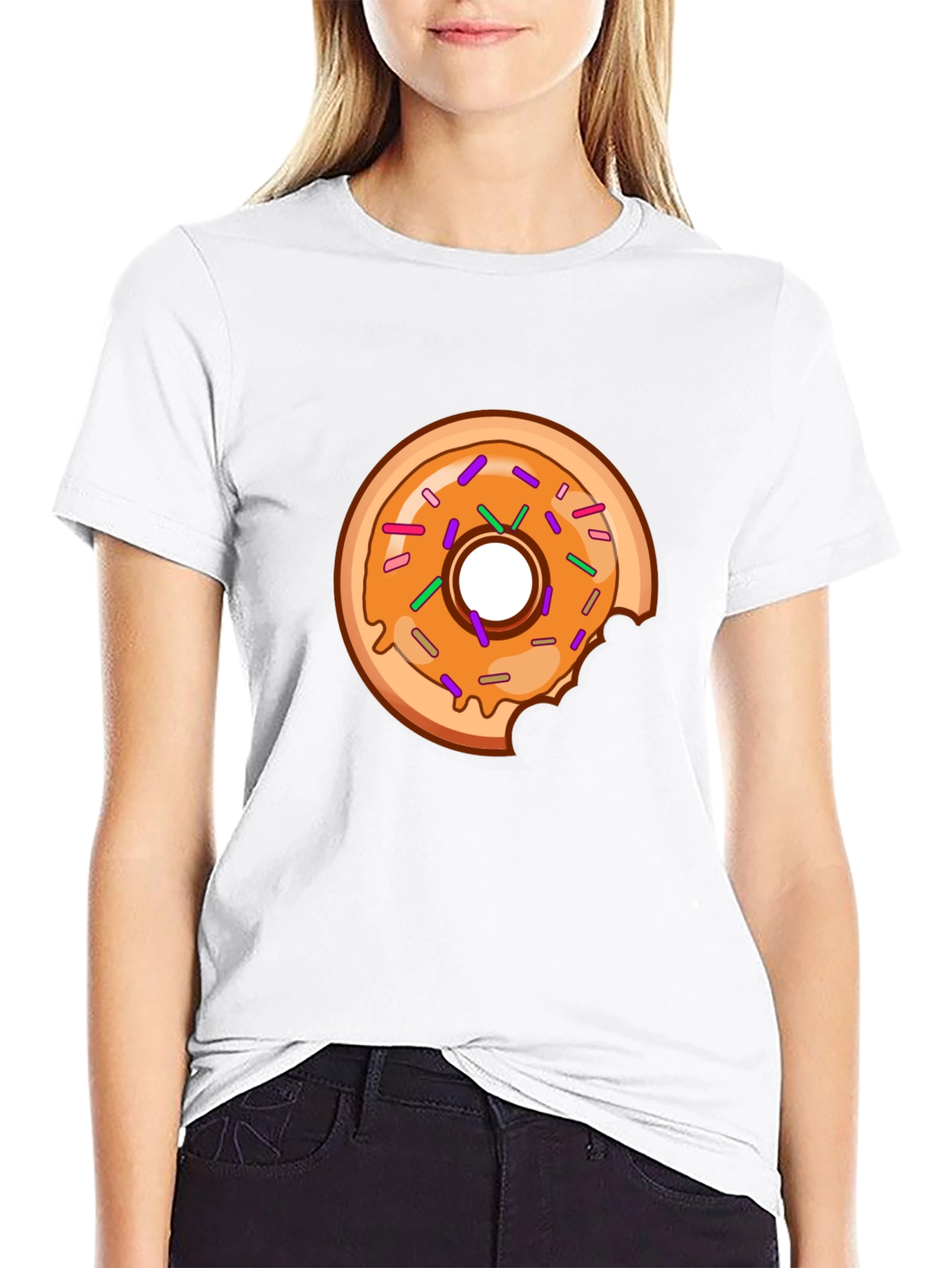 Donut Graphic T-Shirt - Casual Bite Tee