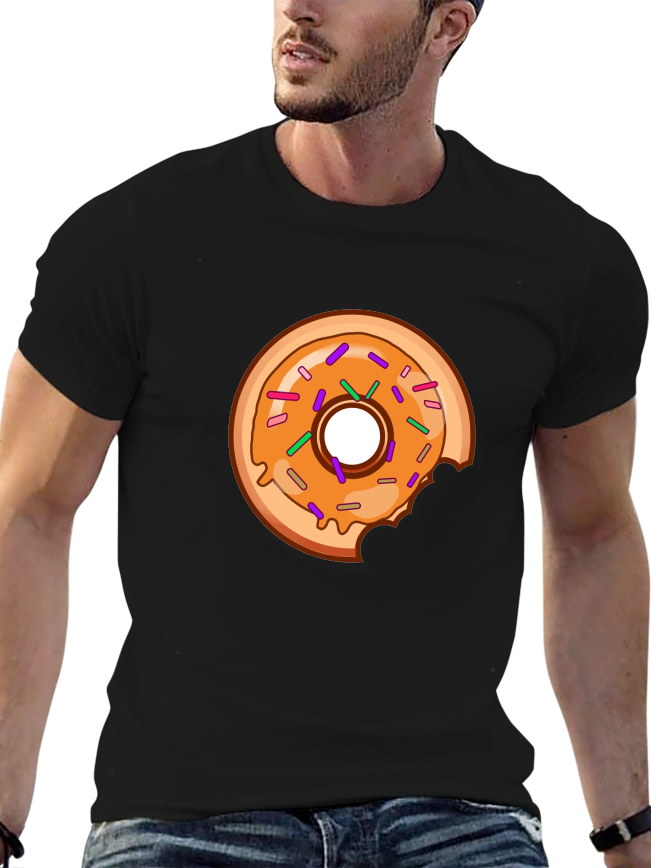 Donut Graphic T-Shirt - Casual Bite Tee