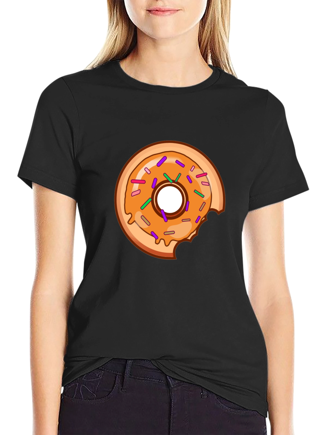 Donut Graphic T-Shirt - Casual Bite Tee