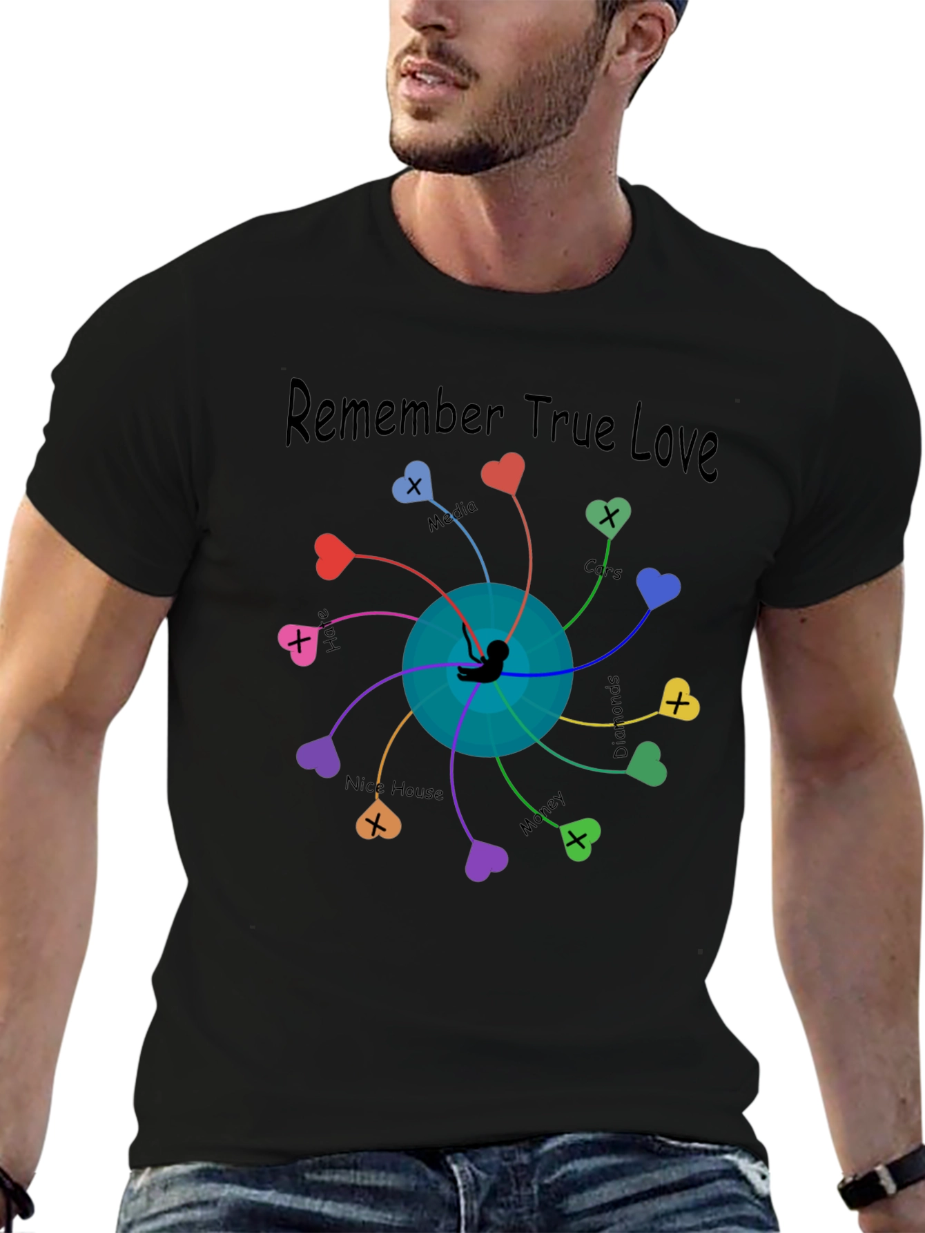 Remember True Love Graphic T-Shirt