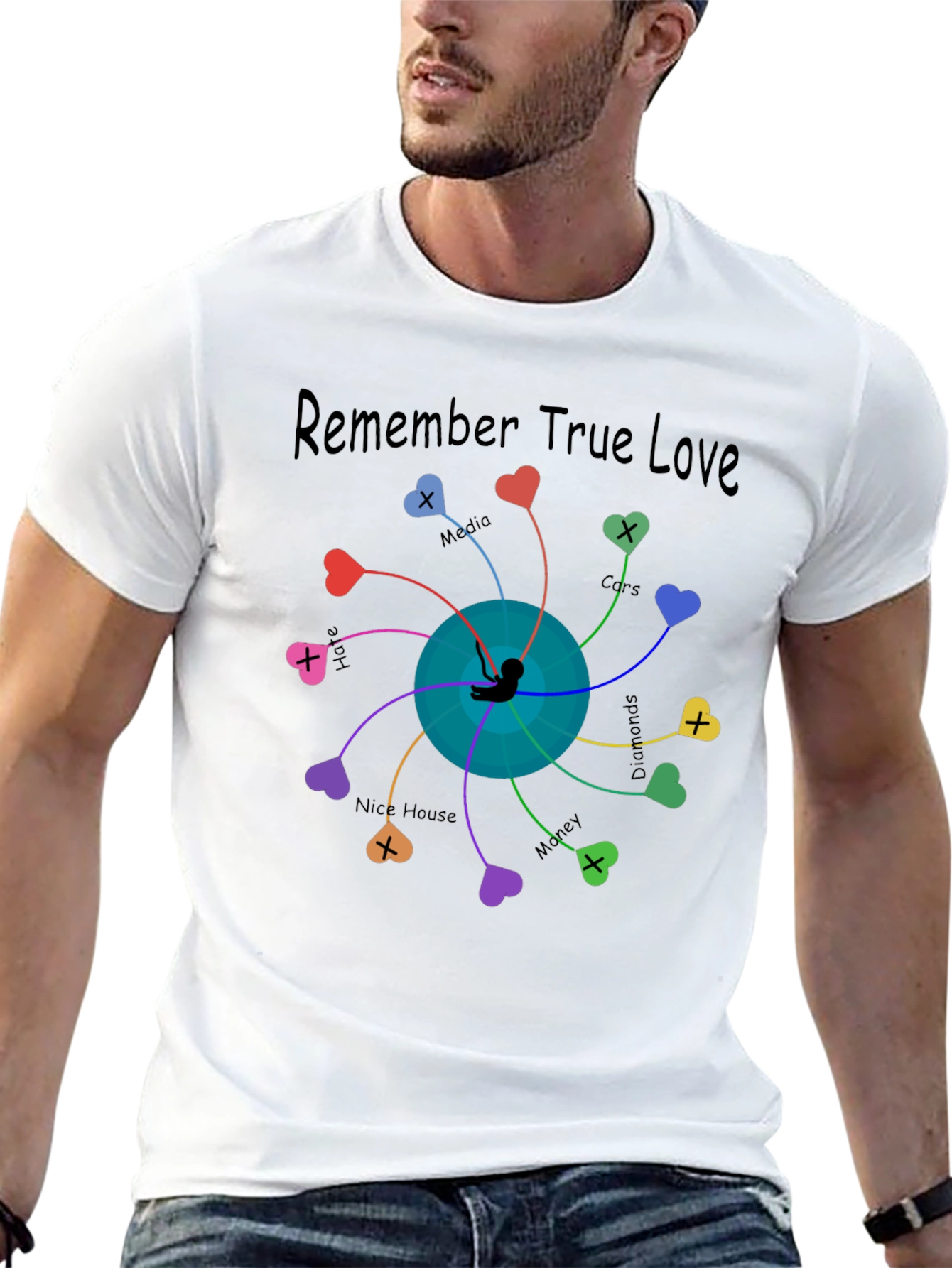 Remember True Love Graphic T-Shirt
