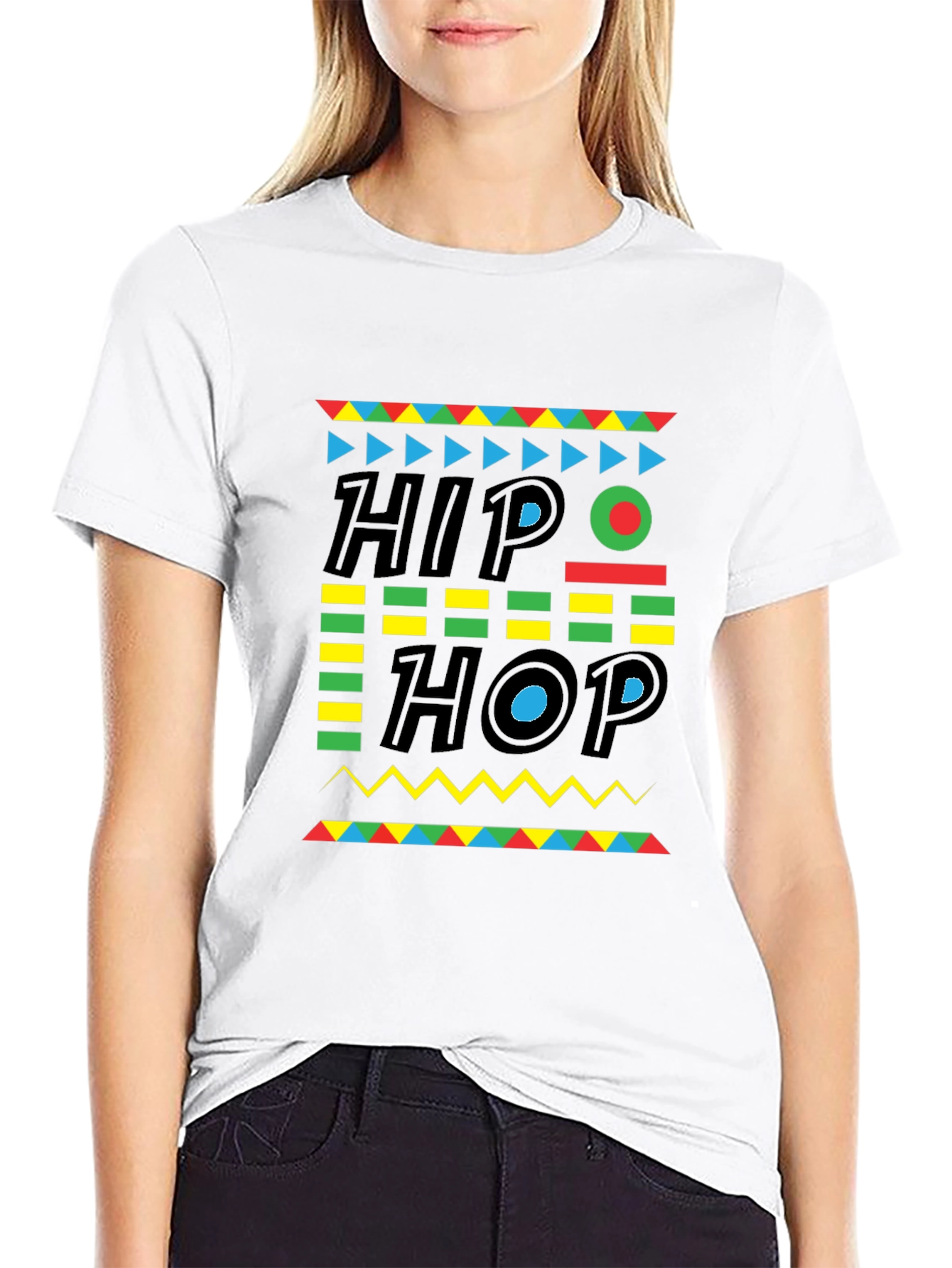 Retro Hip Hop Graphic Tee - Mens Black T-Shirt