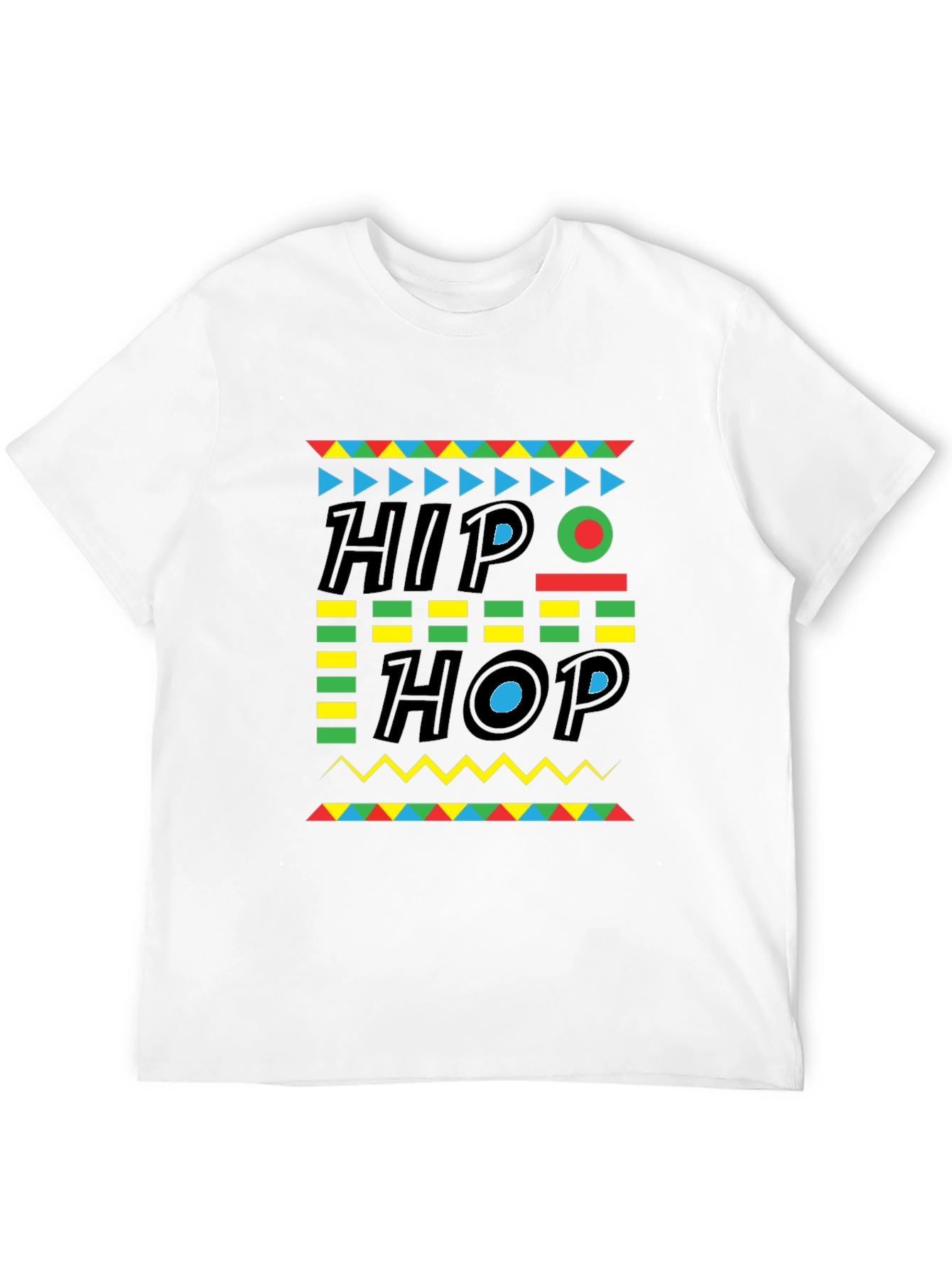 Retro Hip Hop Graphic Tee - Mens Black T-Shirt