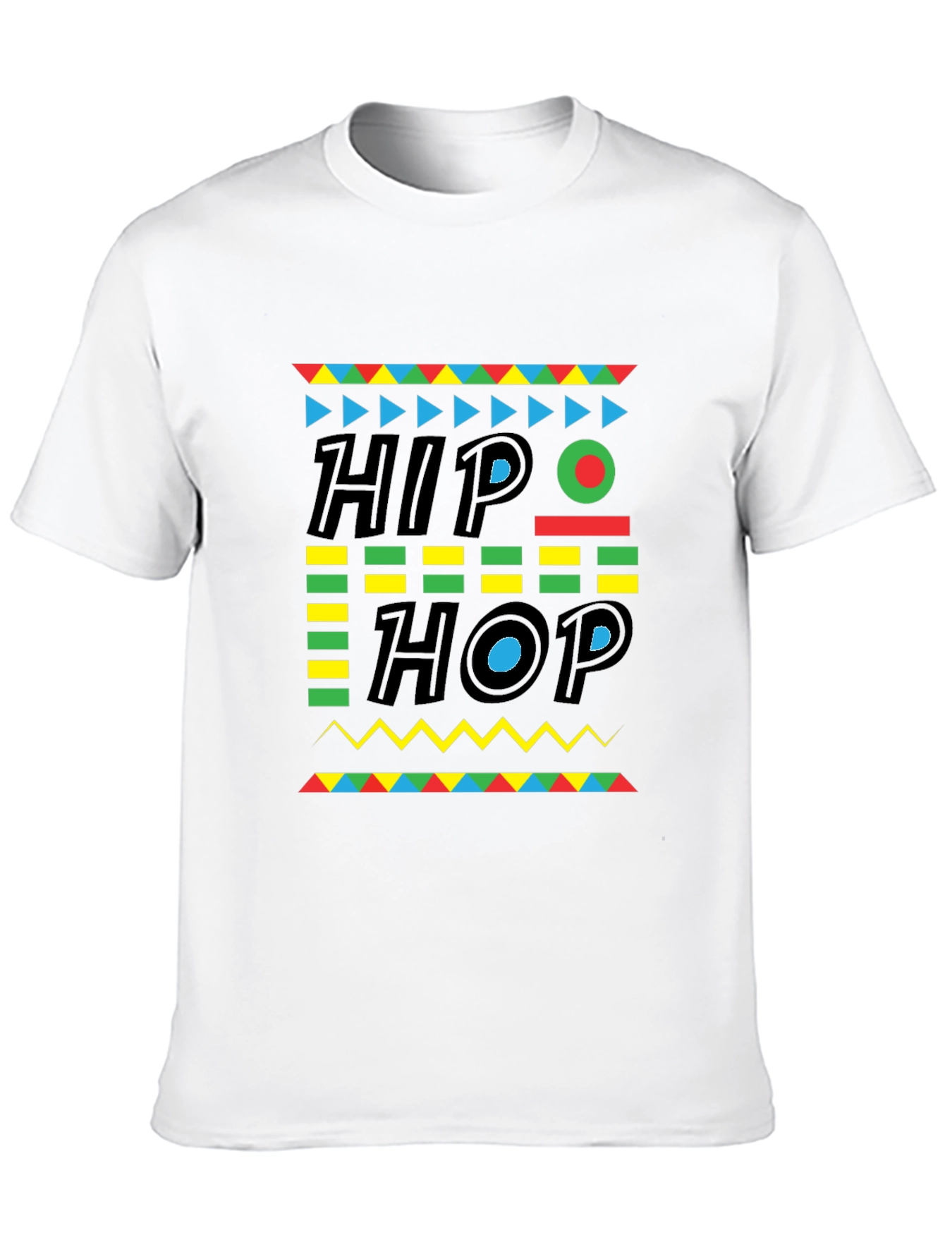 Retro Hip Hop Graphic Tee - Mens Black T-Shirt
