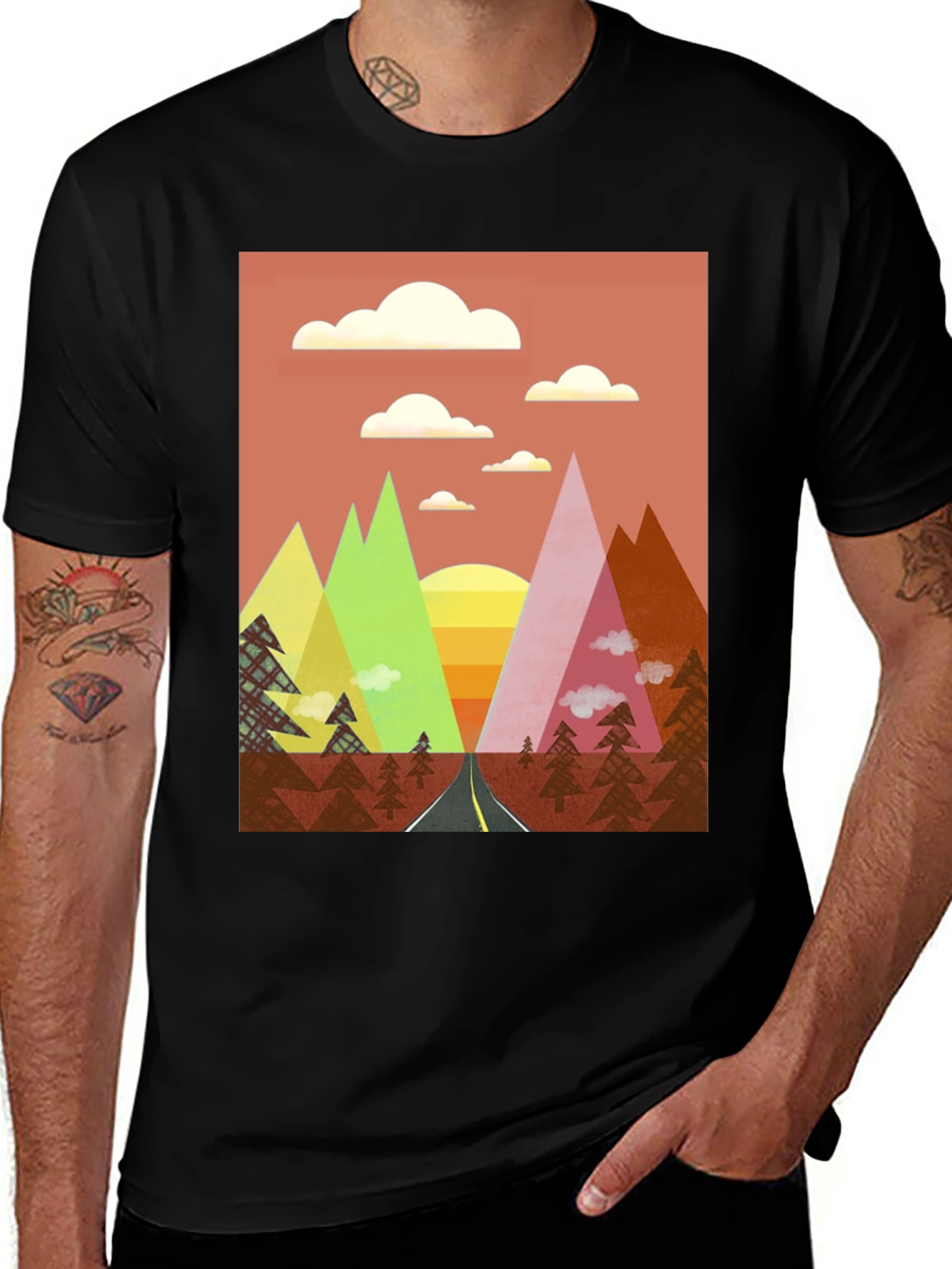 Mountains Road Trip Graphic Tee