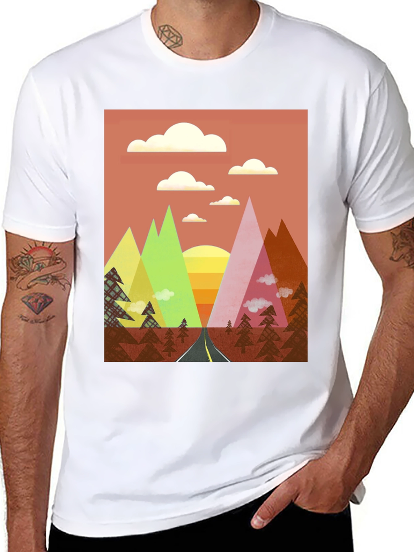 Mountains Road Trip Graphic Tee