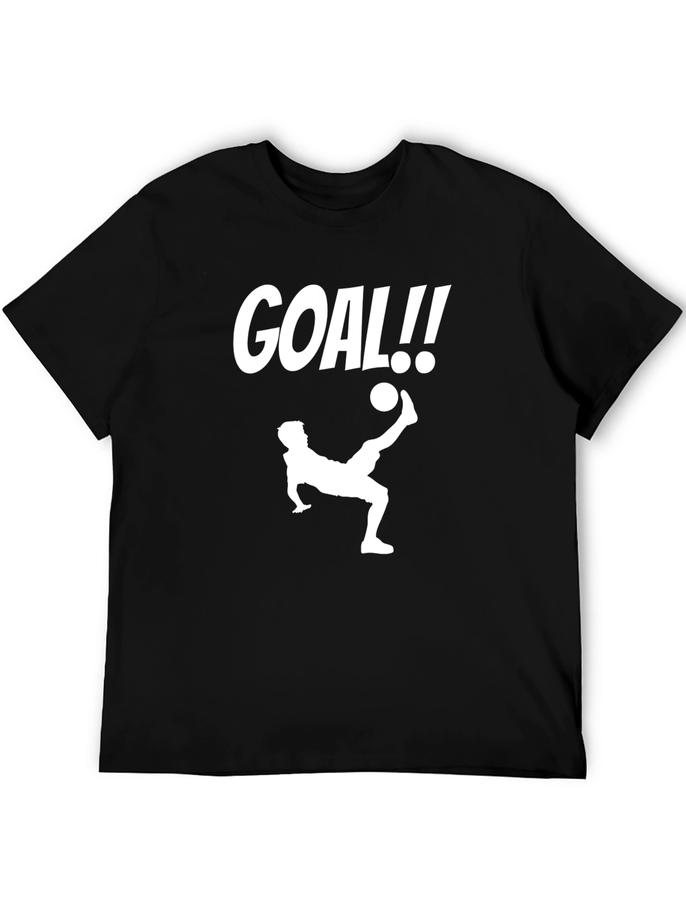 Goal! Soccer Graphic Tee - Black Cotton Shirt