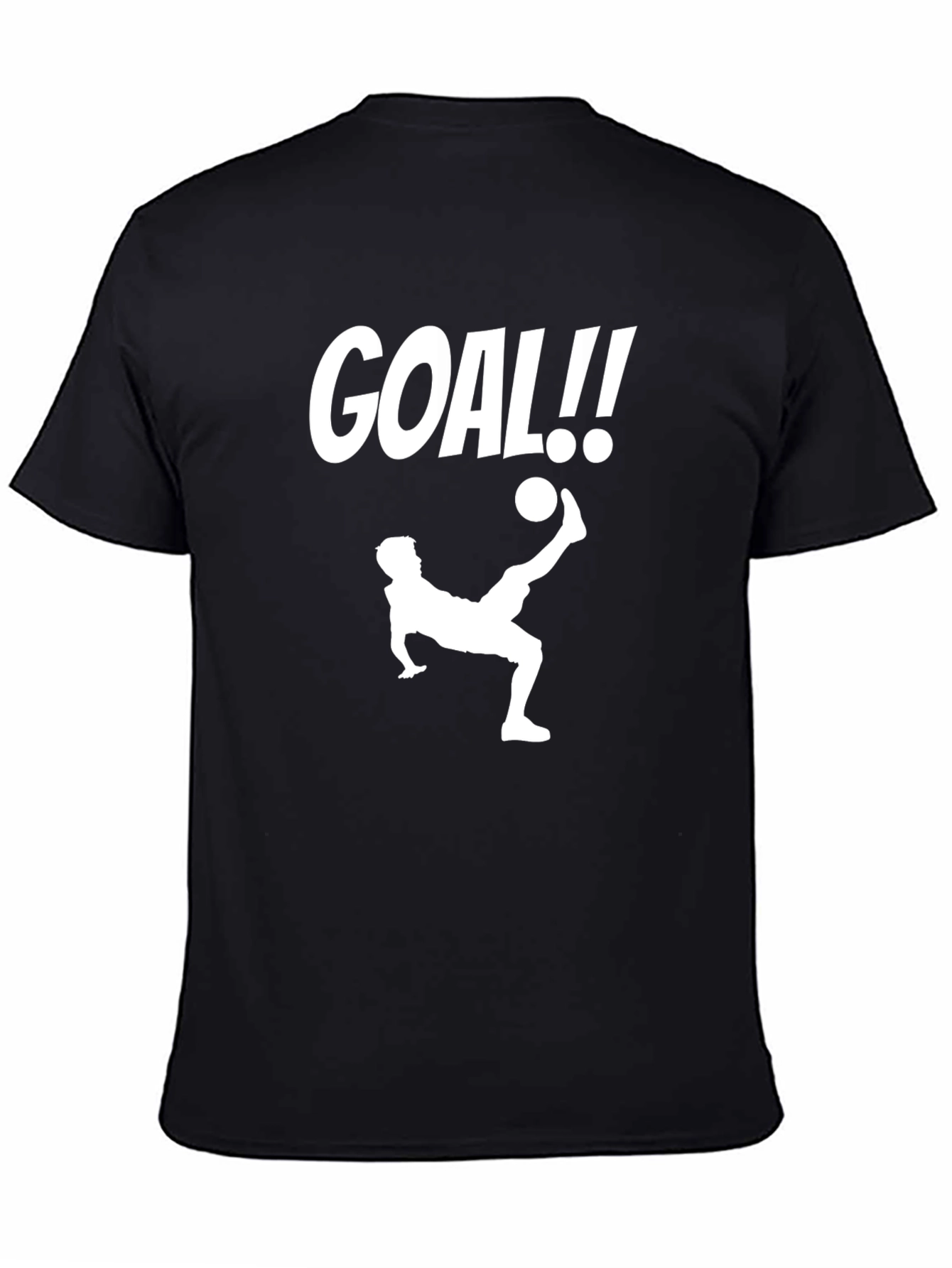 Goal! Soccer Graphic Tee - Black Cotton Shirt
