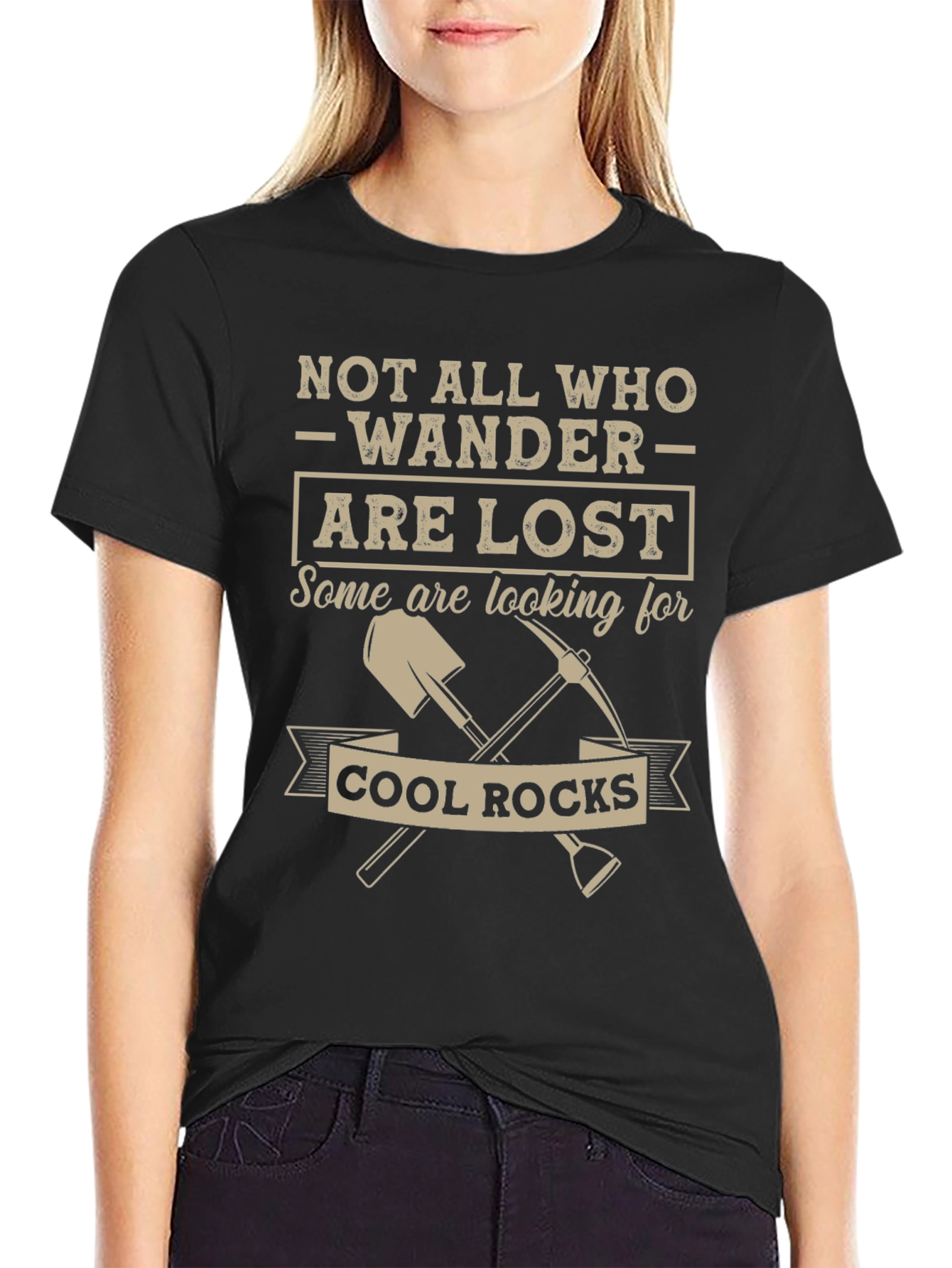 Not All Who Wander T-Shirt Cool Rocks Graphic Tee