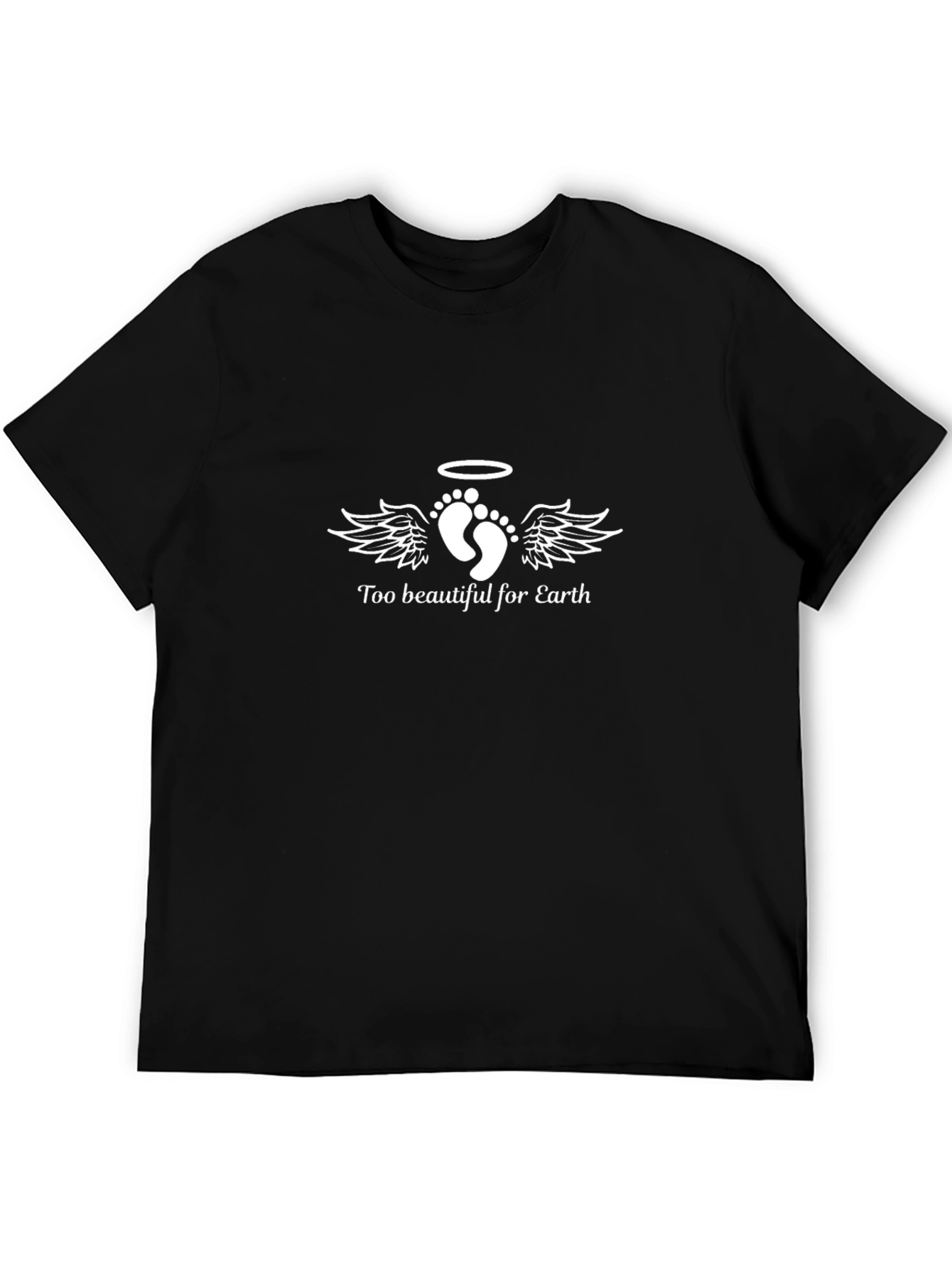 Angel Baby Footprint T-Shirt - Memorial Apparel