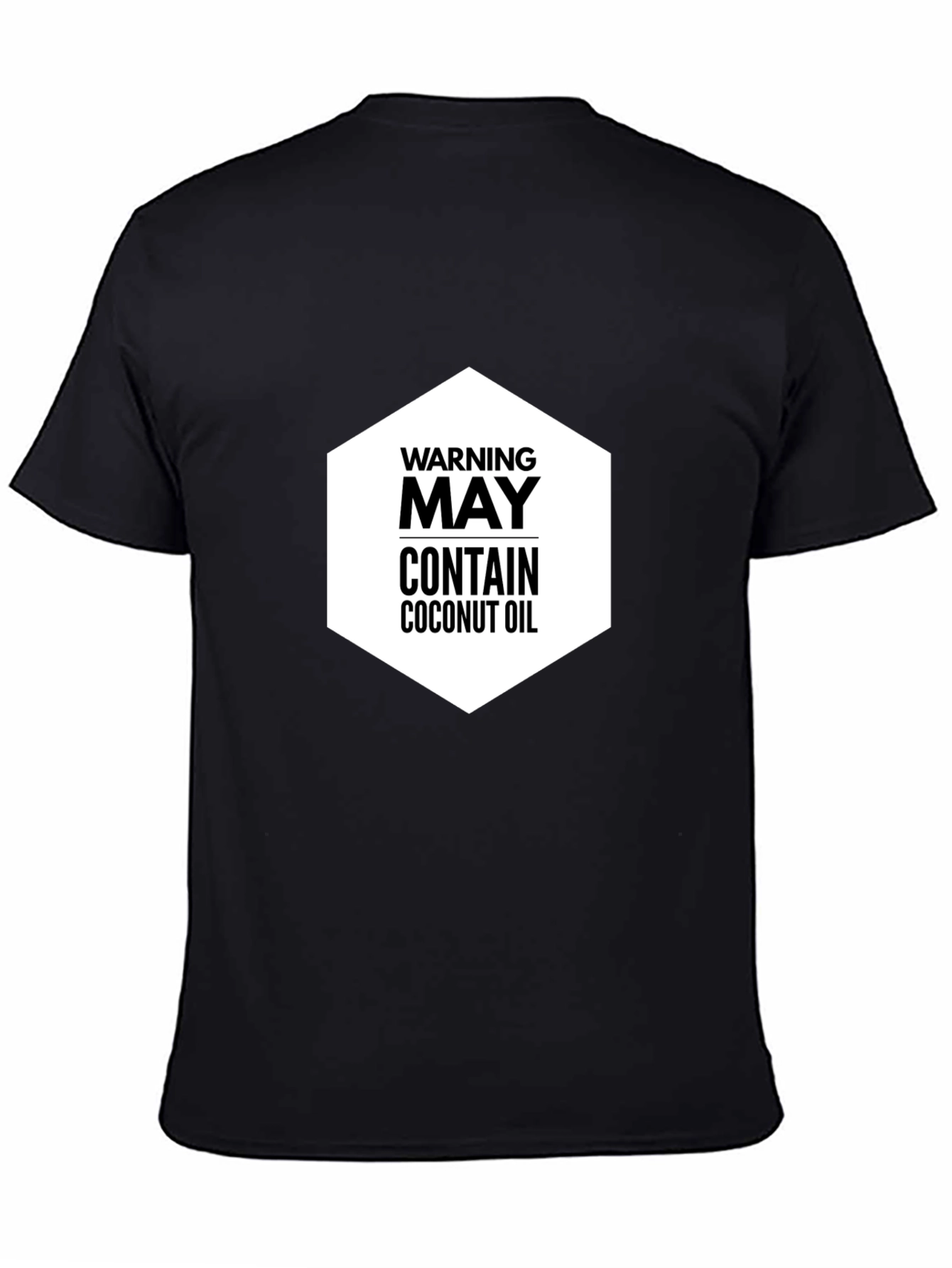 Warning May Contain Coconut Oil Graphic Tee