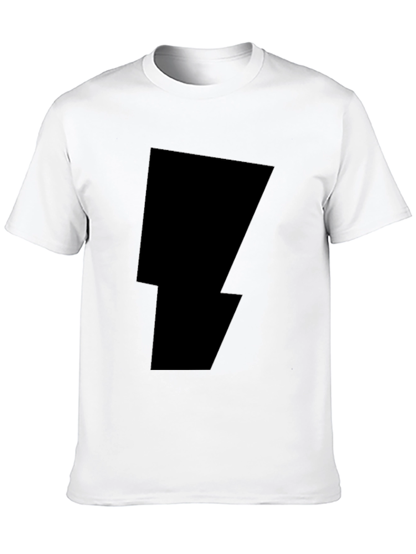 Black Lightning Bolt Graphic Tee