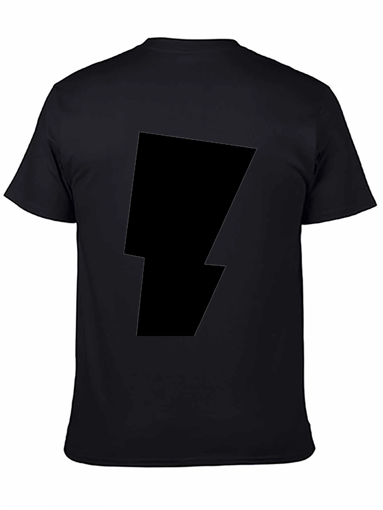 Black Lightning Bolt Graphic Tee