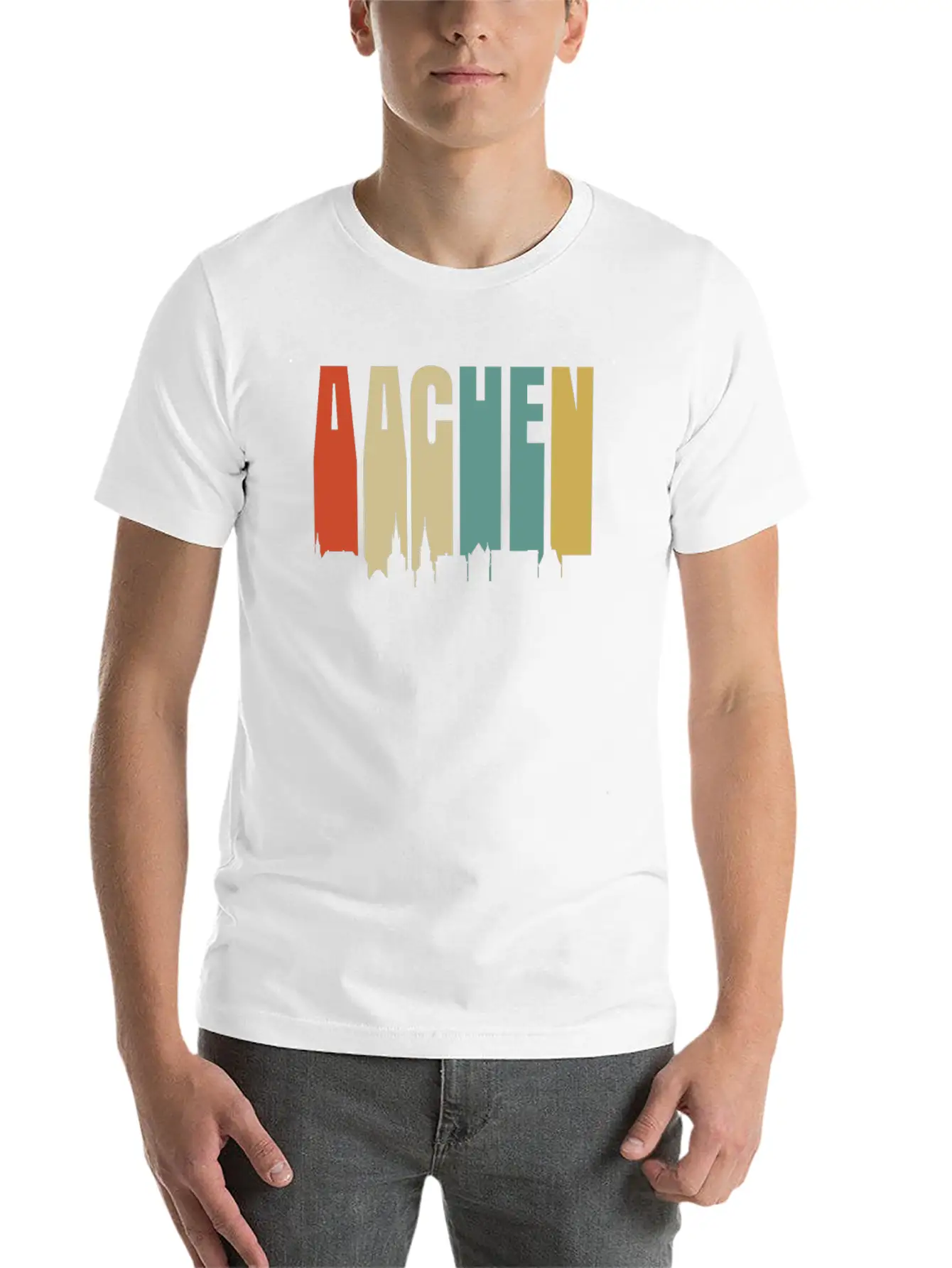 Aachen Unisex Casual T-Shirt – Clean Design For Daily Comfort