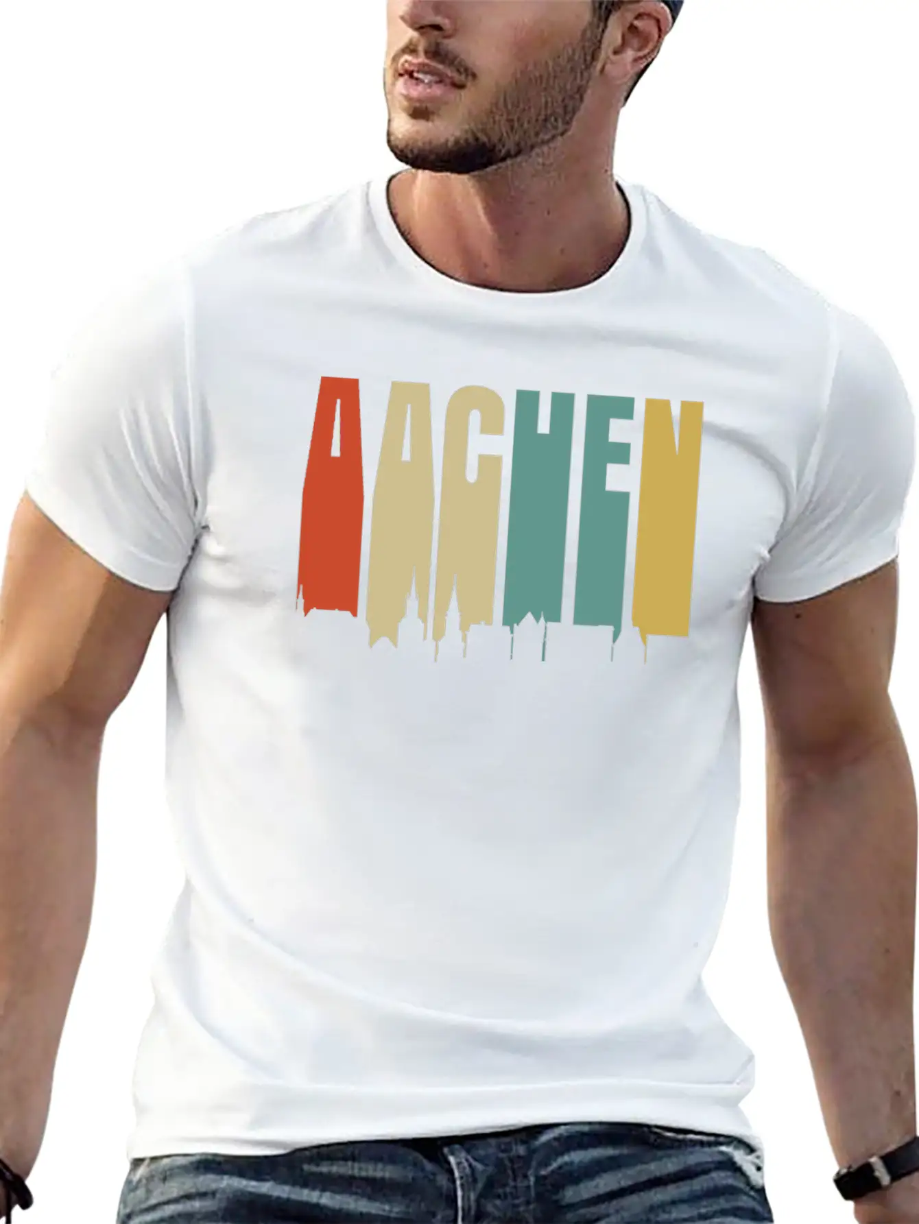 Aachen Unisex Casual T-Shirt – Clean Design For Daily Comfort