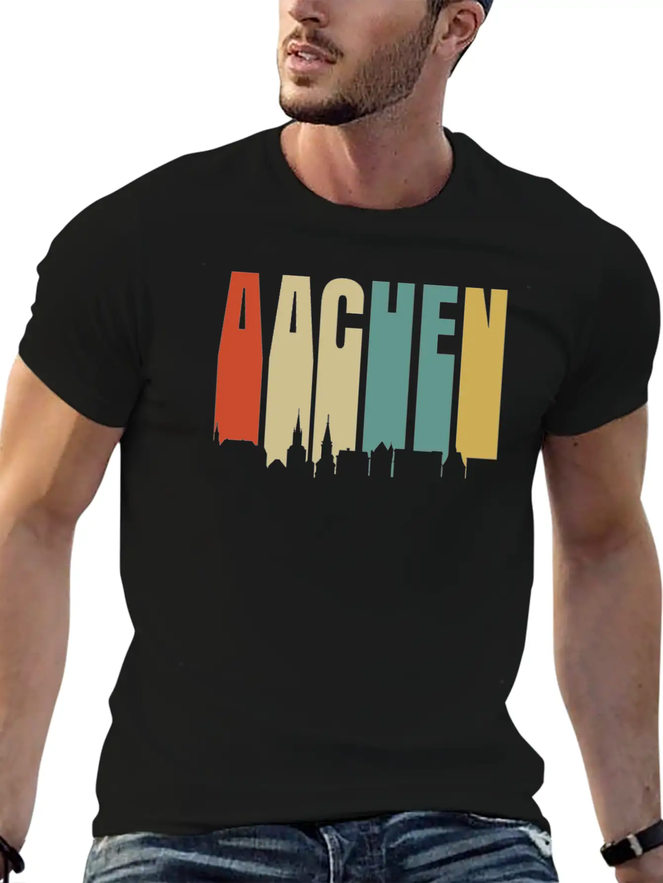 Aachen Unisex Casual T-Shirt – Clean Design For Daily Comfort