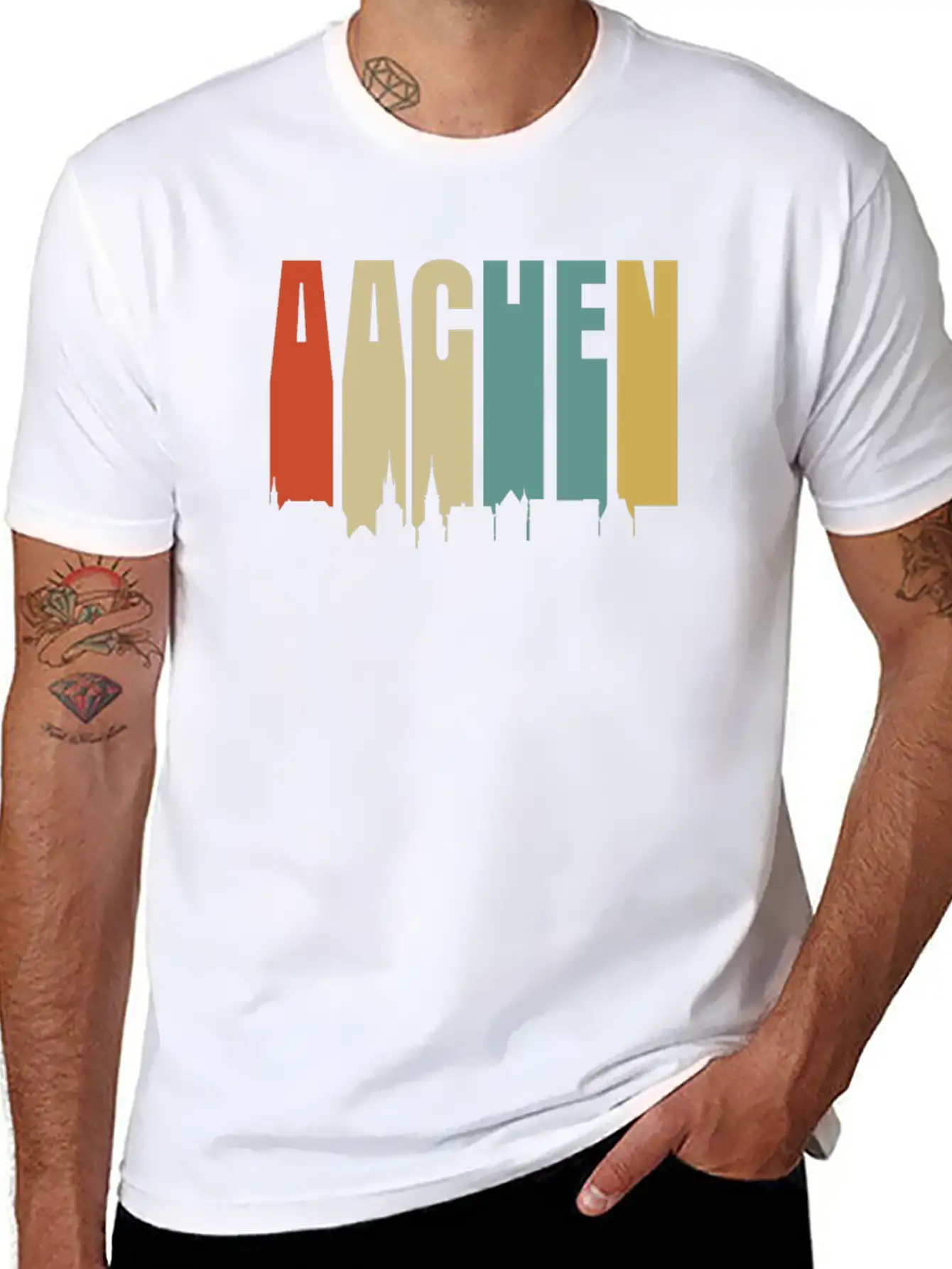 Aachen Unisex Casual T-Shirt – Clean Design For Daily Comfort