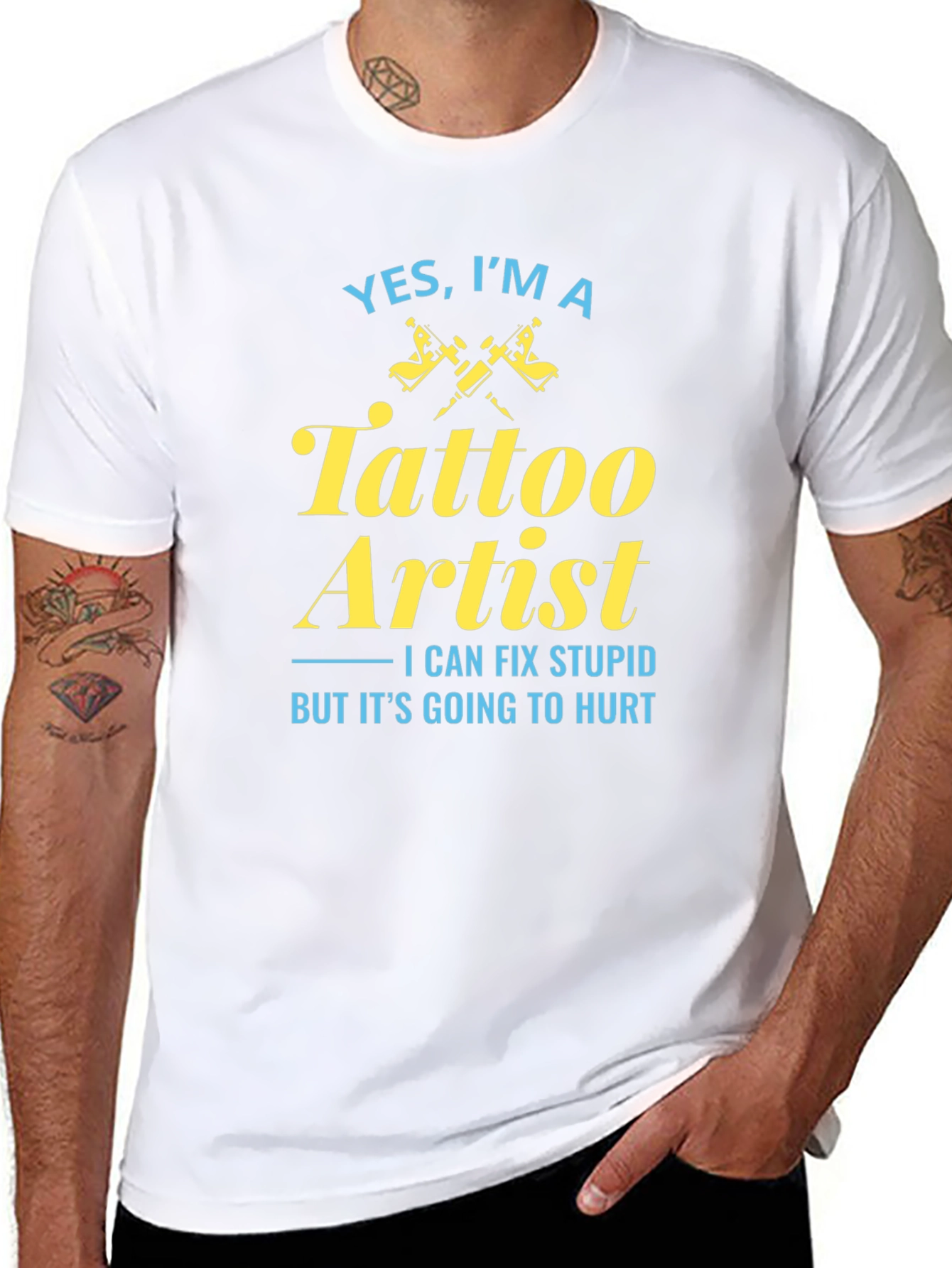 Tattoo Artist Graphic Tee - Fix Stupid