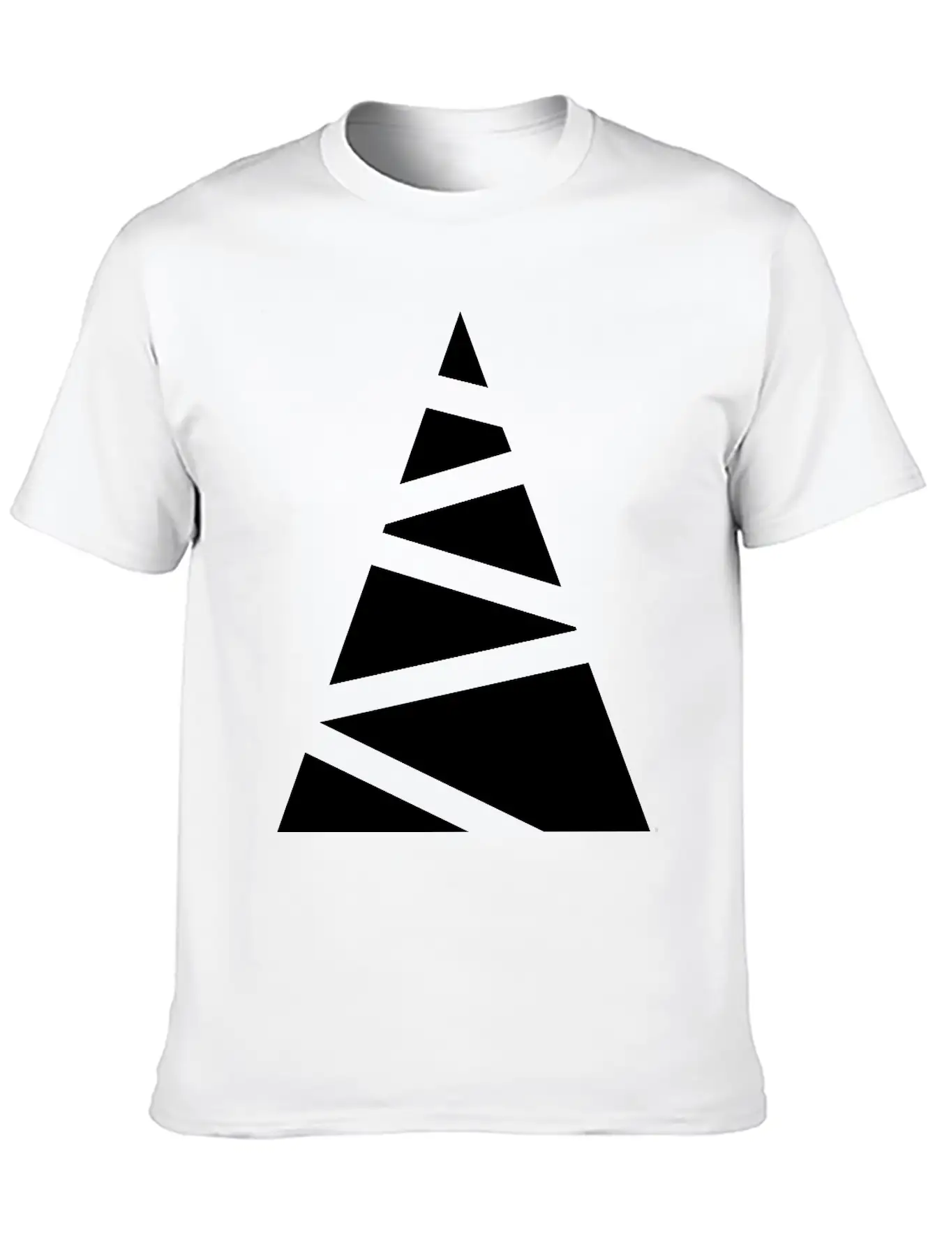 Abstract Christmas Tree Unisex Casual T-Shirt – Clean Design For Daily Comfort