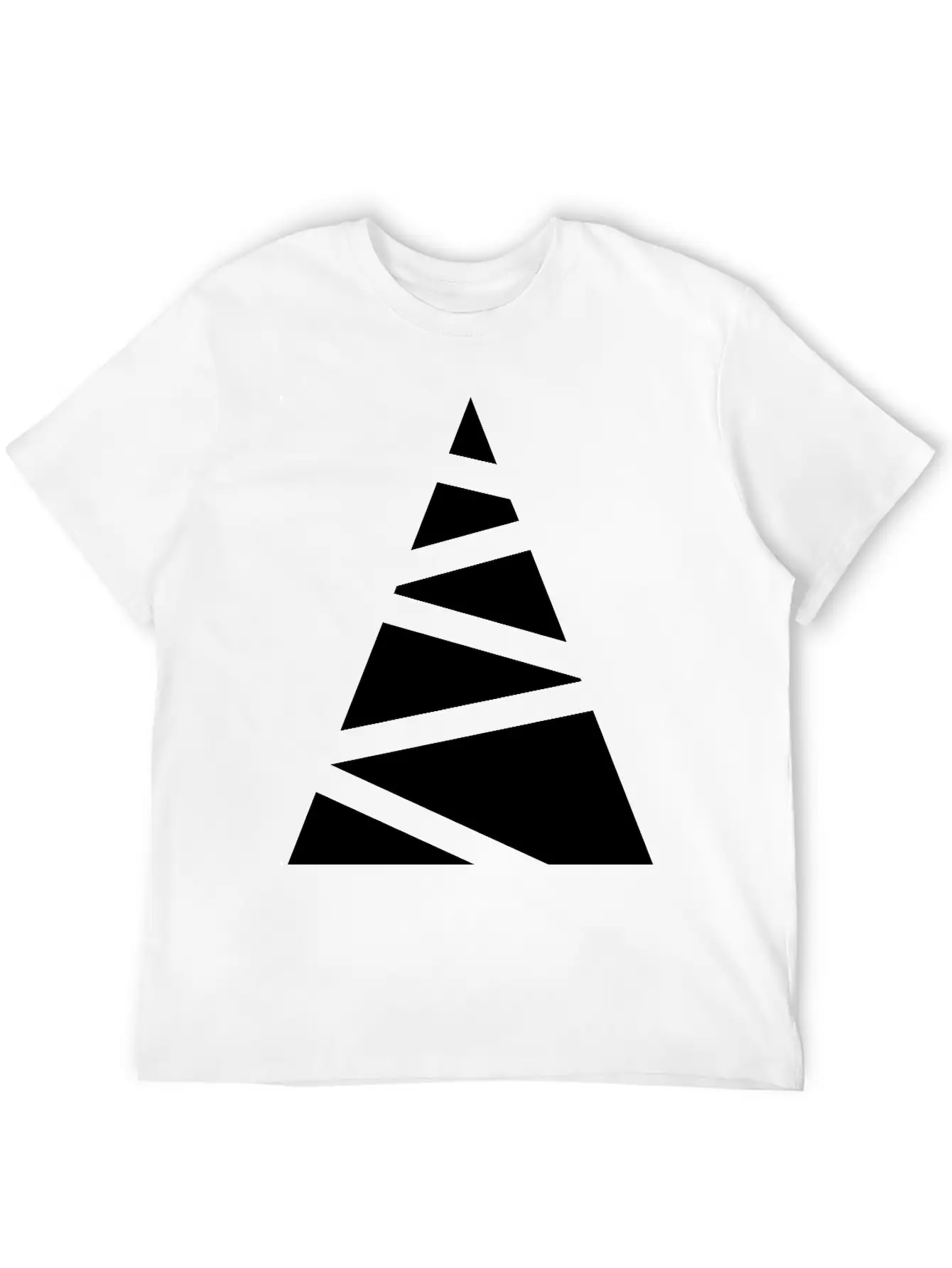 Abstract Christmas Tree Unisex Casual T-Shirt – Clean Design For Daily Comfort