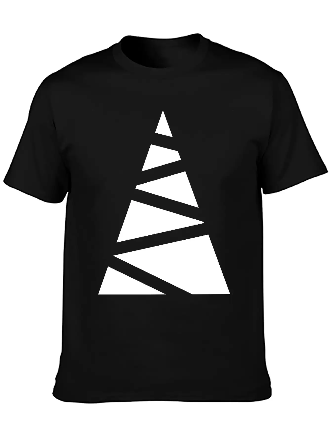 Abstract Christmas Tree Unisex Casual T-Shirt – Clean Design For Daily Comfort