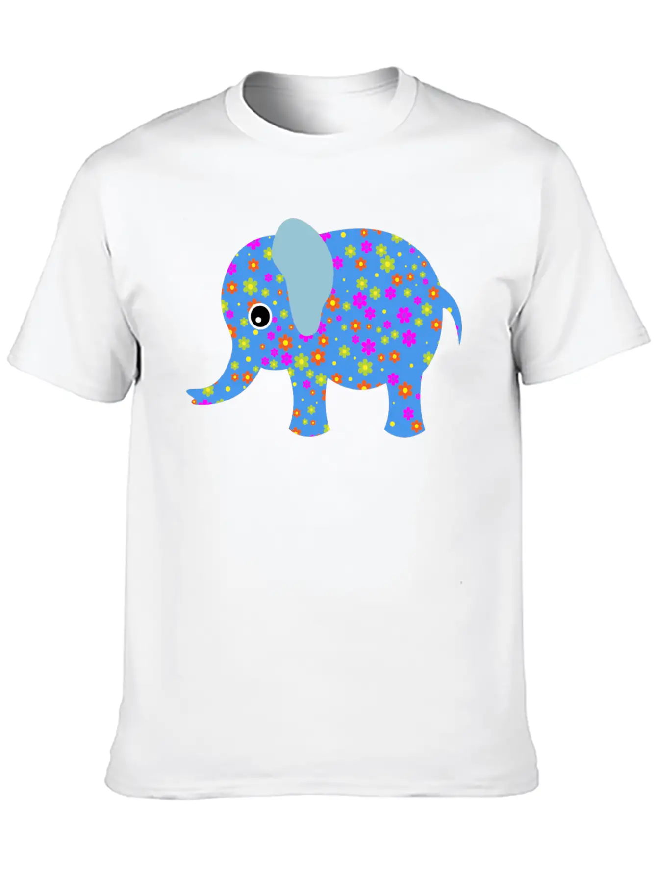 Abstract Elephant Unisex Casual T-Shirt – Clean Design For Daily Comfort