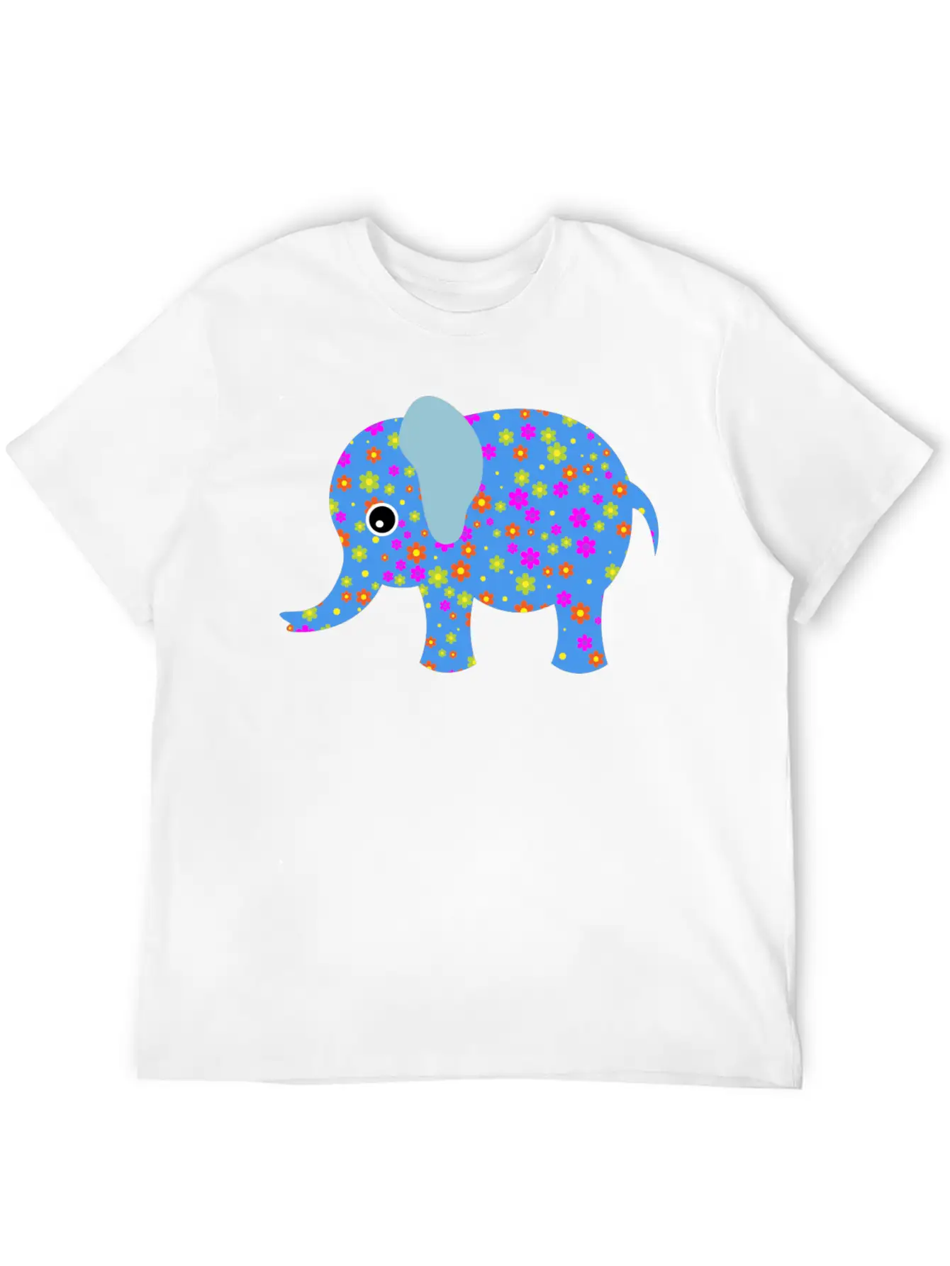 Abstract Elephant Unisex Casual T-Shirt – Clean Design For Daily Comfort