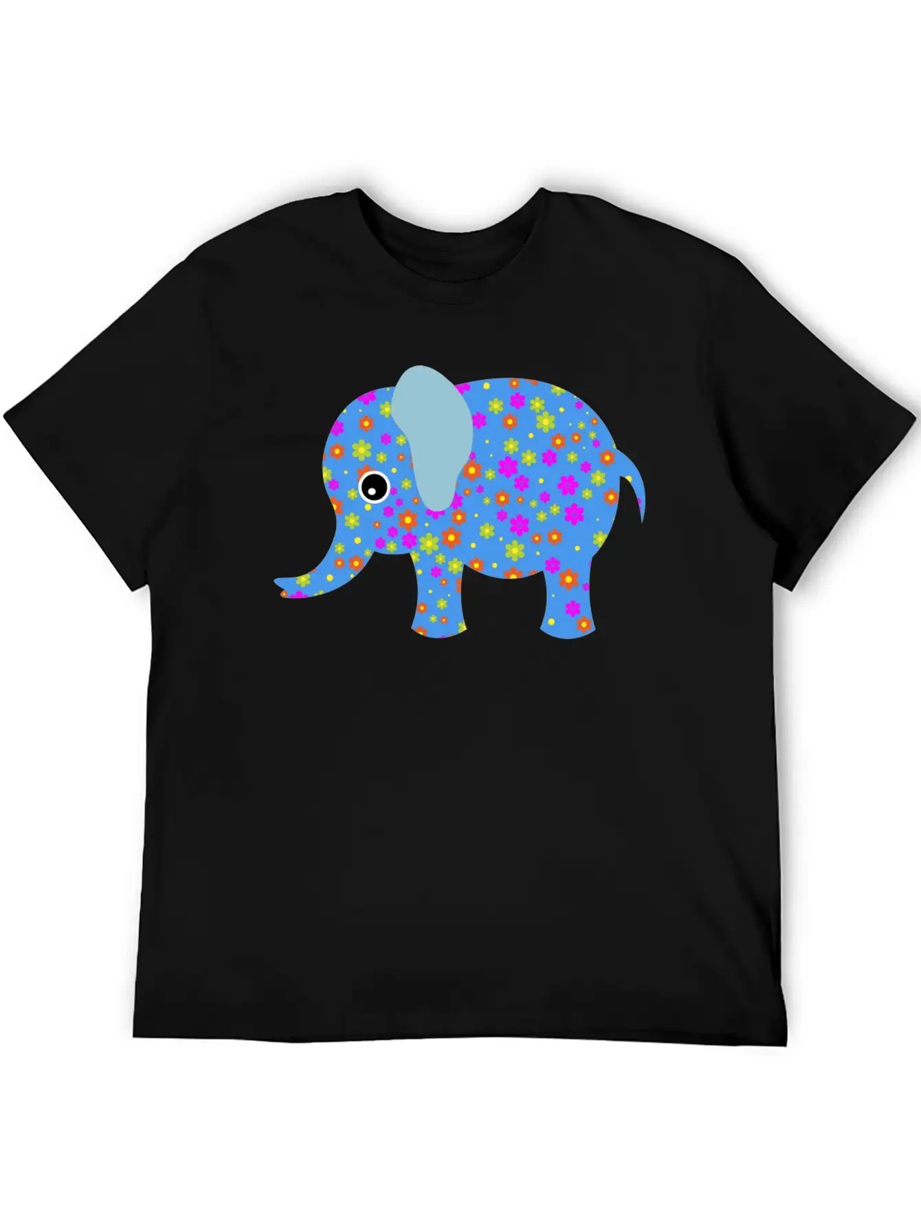 Abstract Elephant Unisex Casual T-Shirt – Clean Design For Daily Comfort