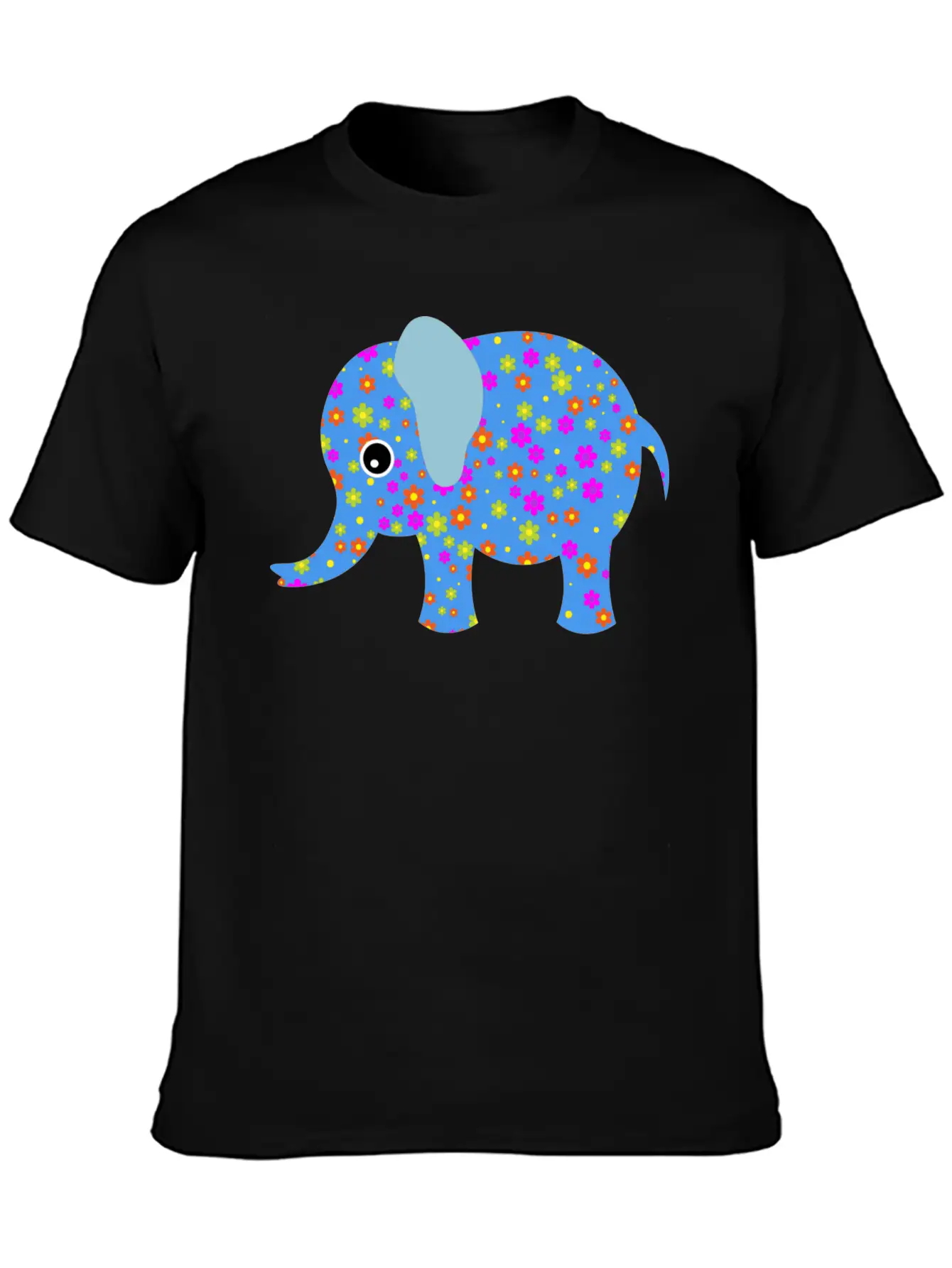 Abstract Elephant Unisex Casual T-Shirt – Clean Design For Daily Comfort
