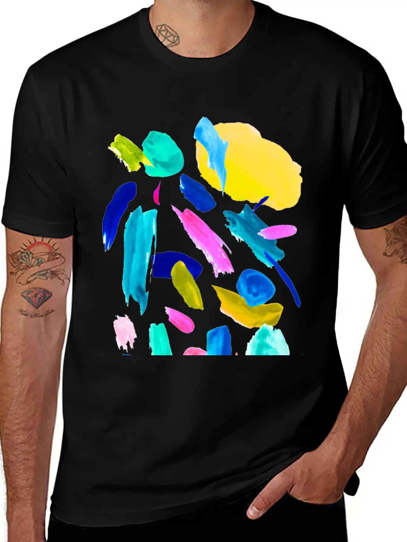 Abstract Lipsticks Unisex Casual T-Shirt – Clean Design For Daily Comfort
